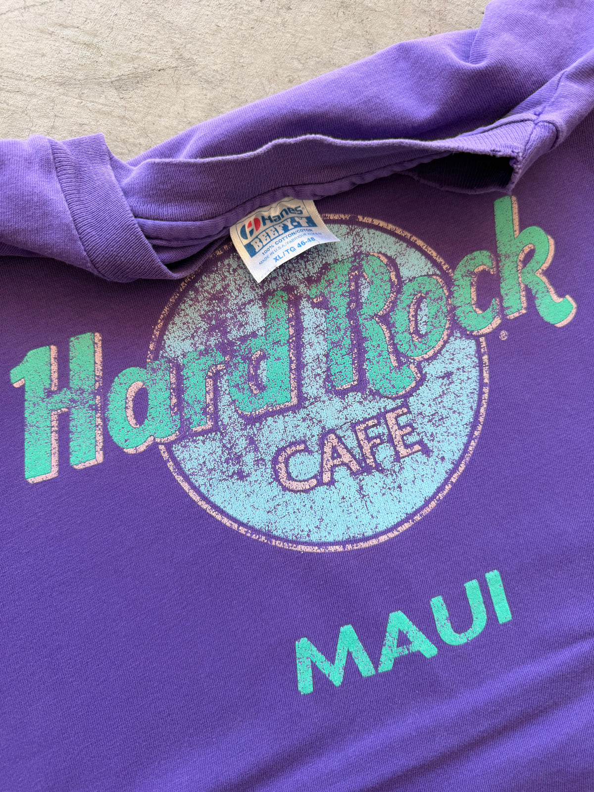 Hard Rock Maui purple tee - L
