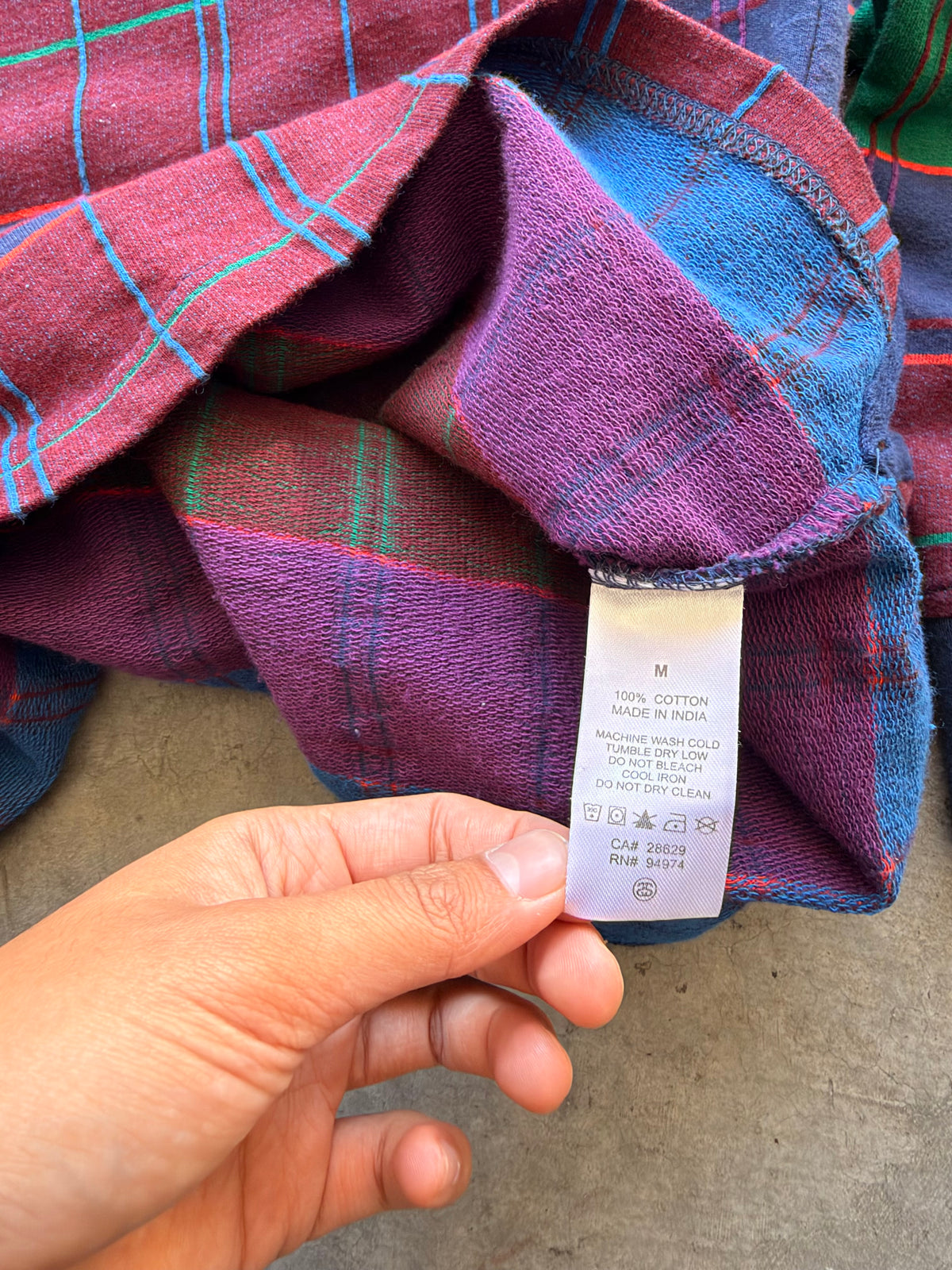Stussy plaid button up - M
