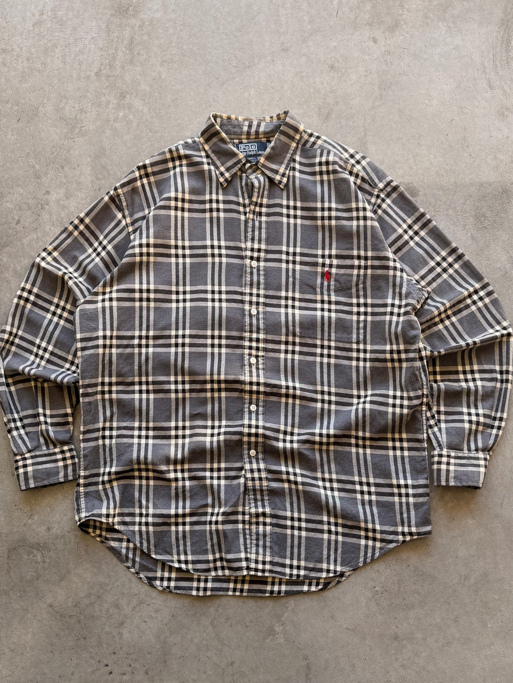 Grey Polo Ralph Lauren flannel - XL