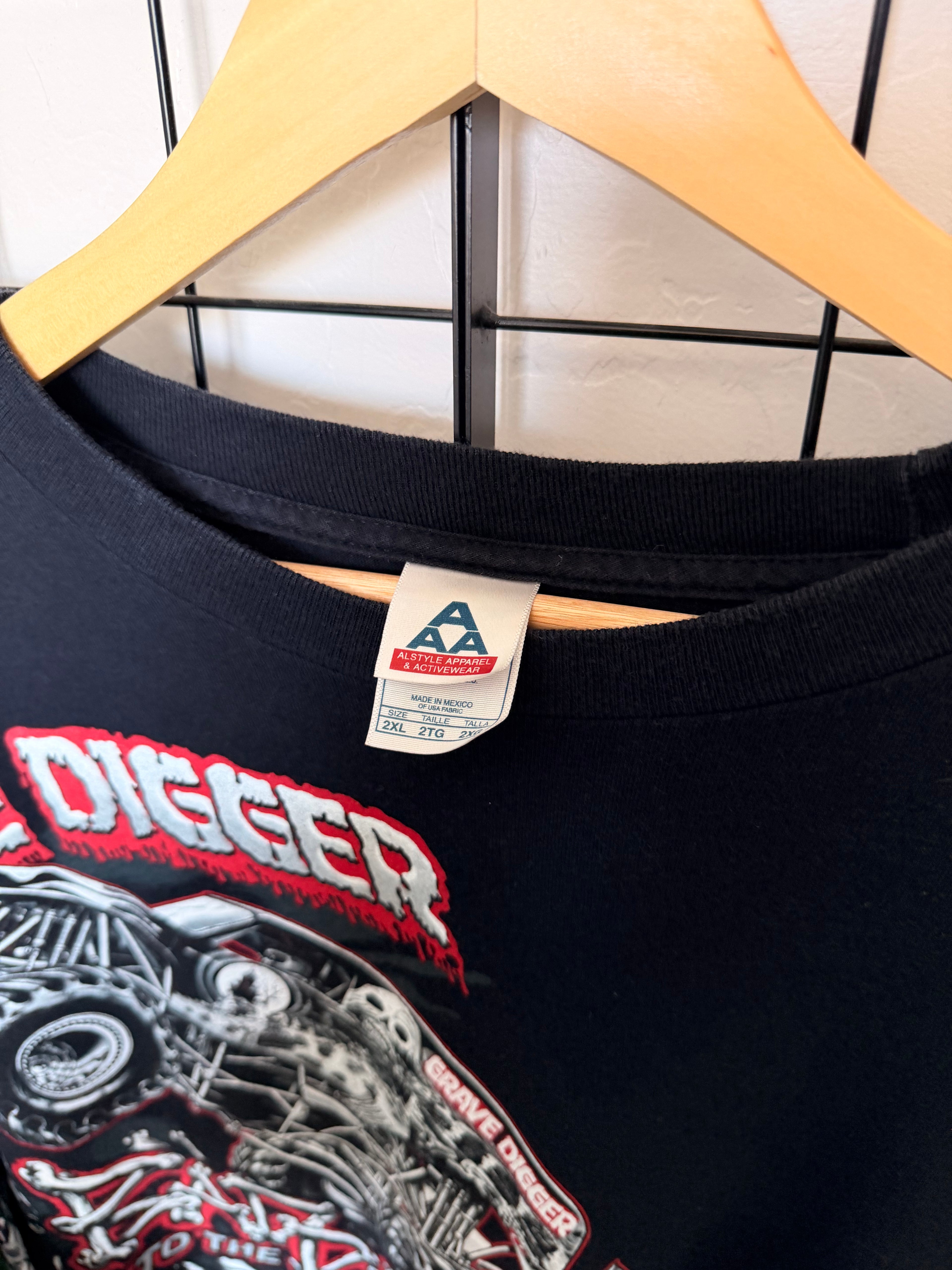 Bad to the bone Grave Digger long sleeve - 2XL