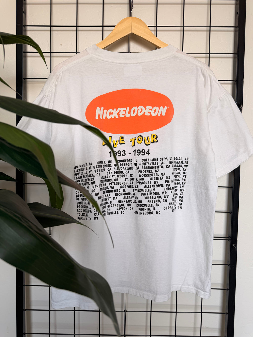 1993 Nickelodeon live tour tee - L