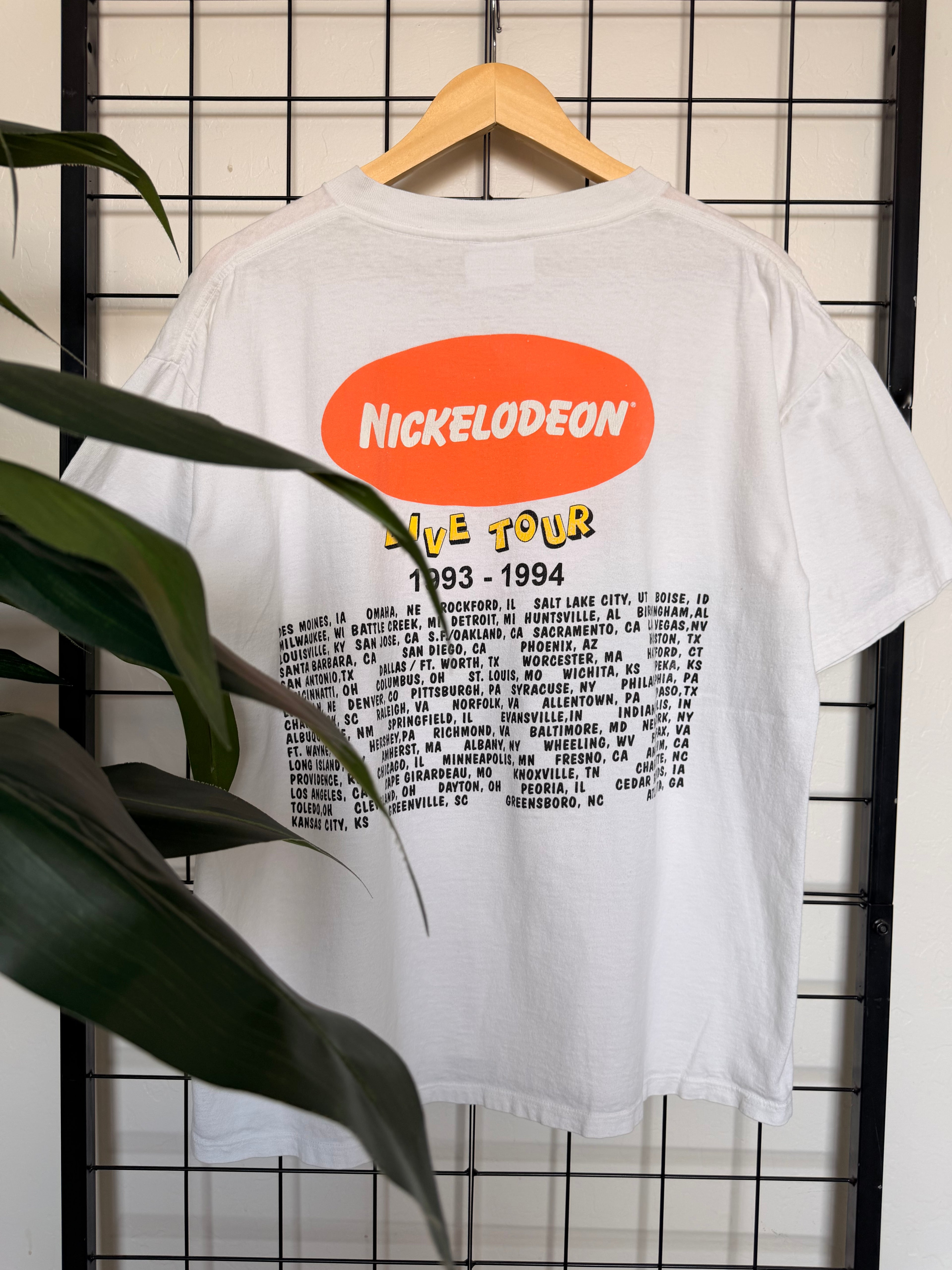 1993 Nickelodeon live tour tee - L