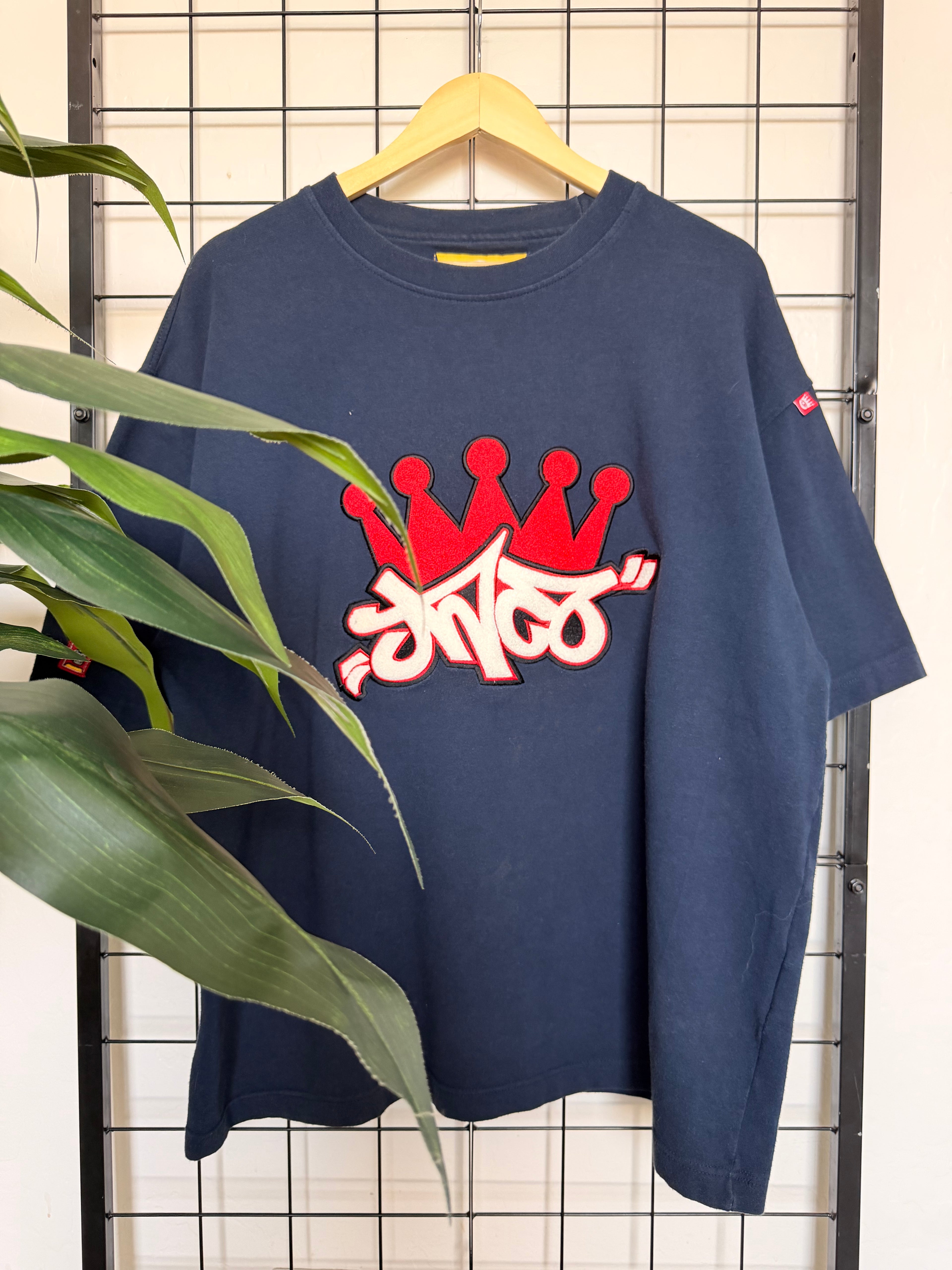 JNCO Jeans crown puff print logo tee - L