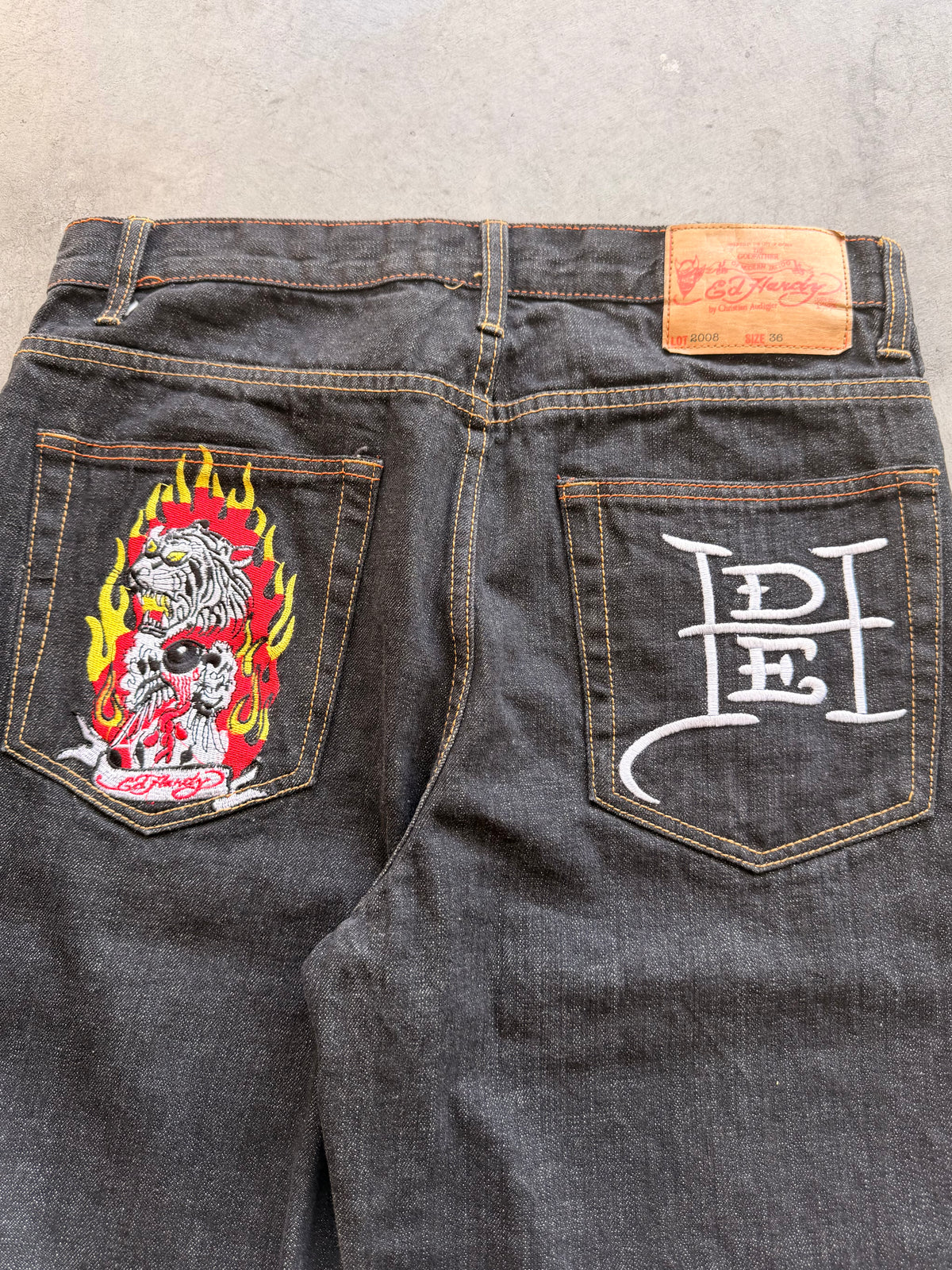 Ed Hardy snake jeans Sz 36