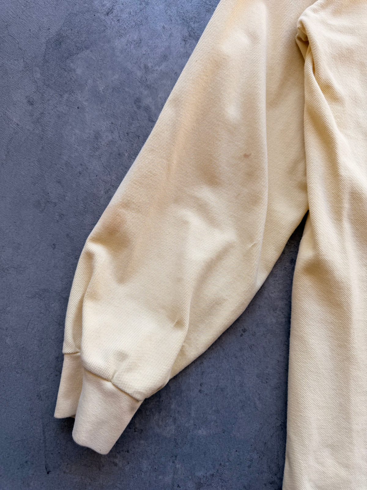 Yellow long sleeve Polo - L