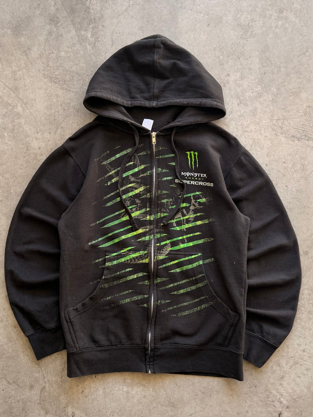 Monster Energy zip up hoodie - S