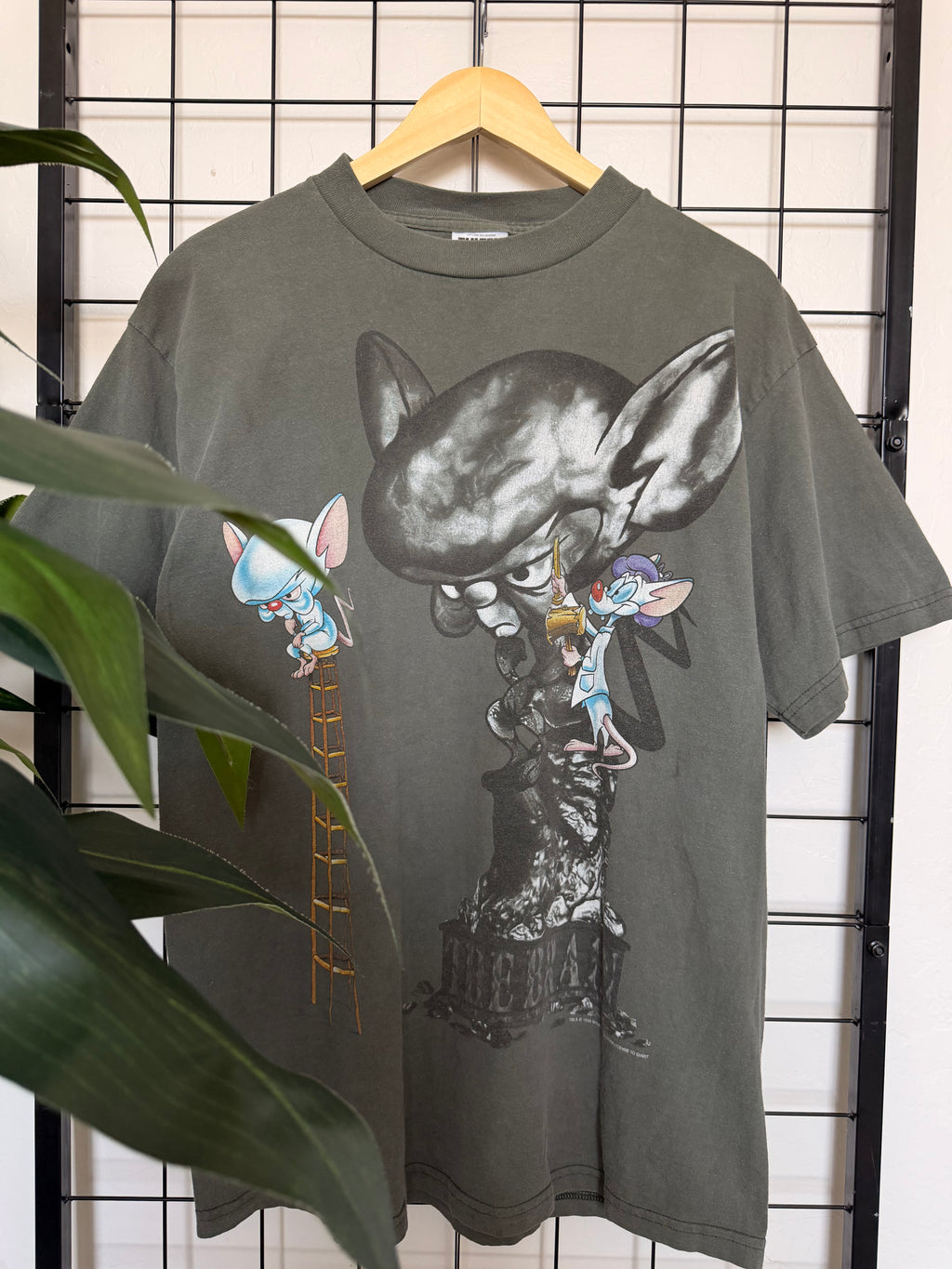 1995 Pinky and Brain sculpting tee - XL