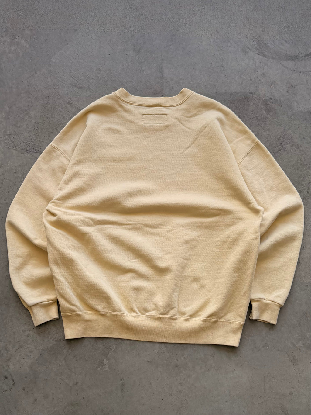 90s Russell yellow blank crewneck - L