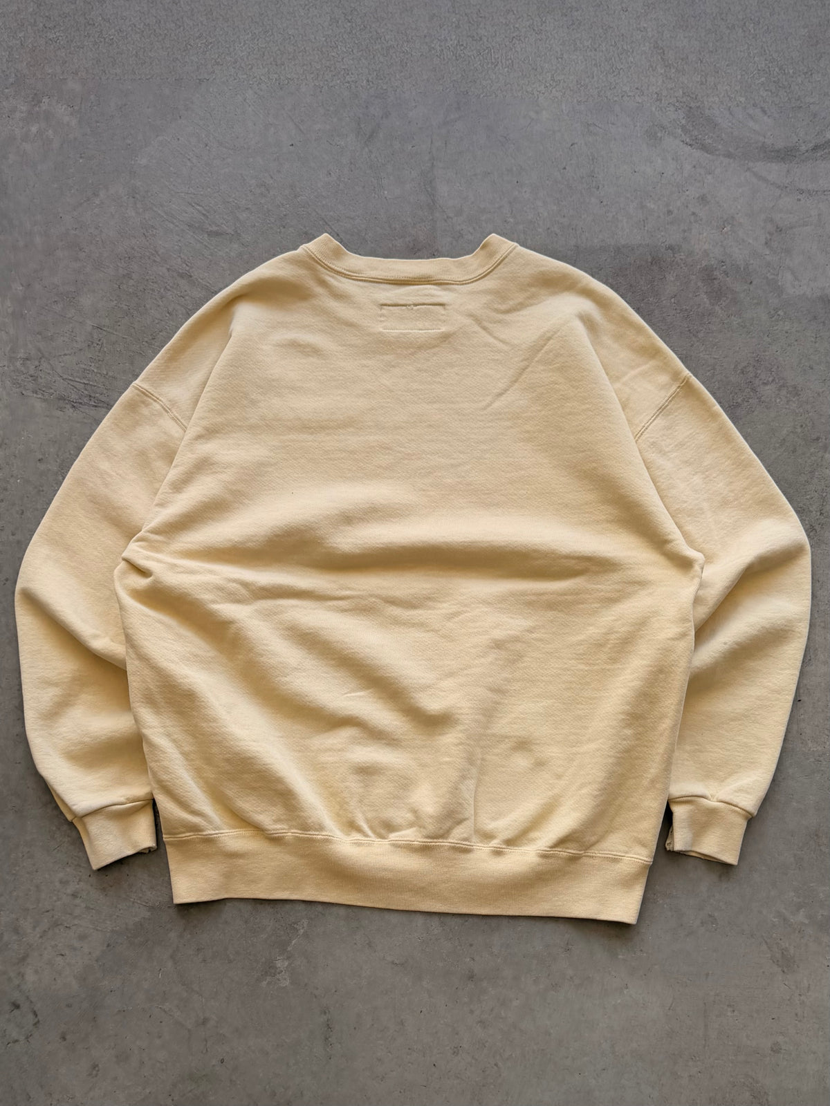 90s Russell yellow blank crewneck - L