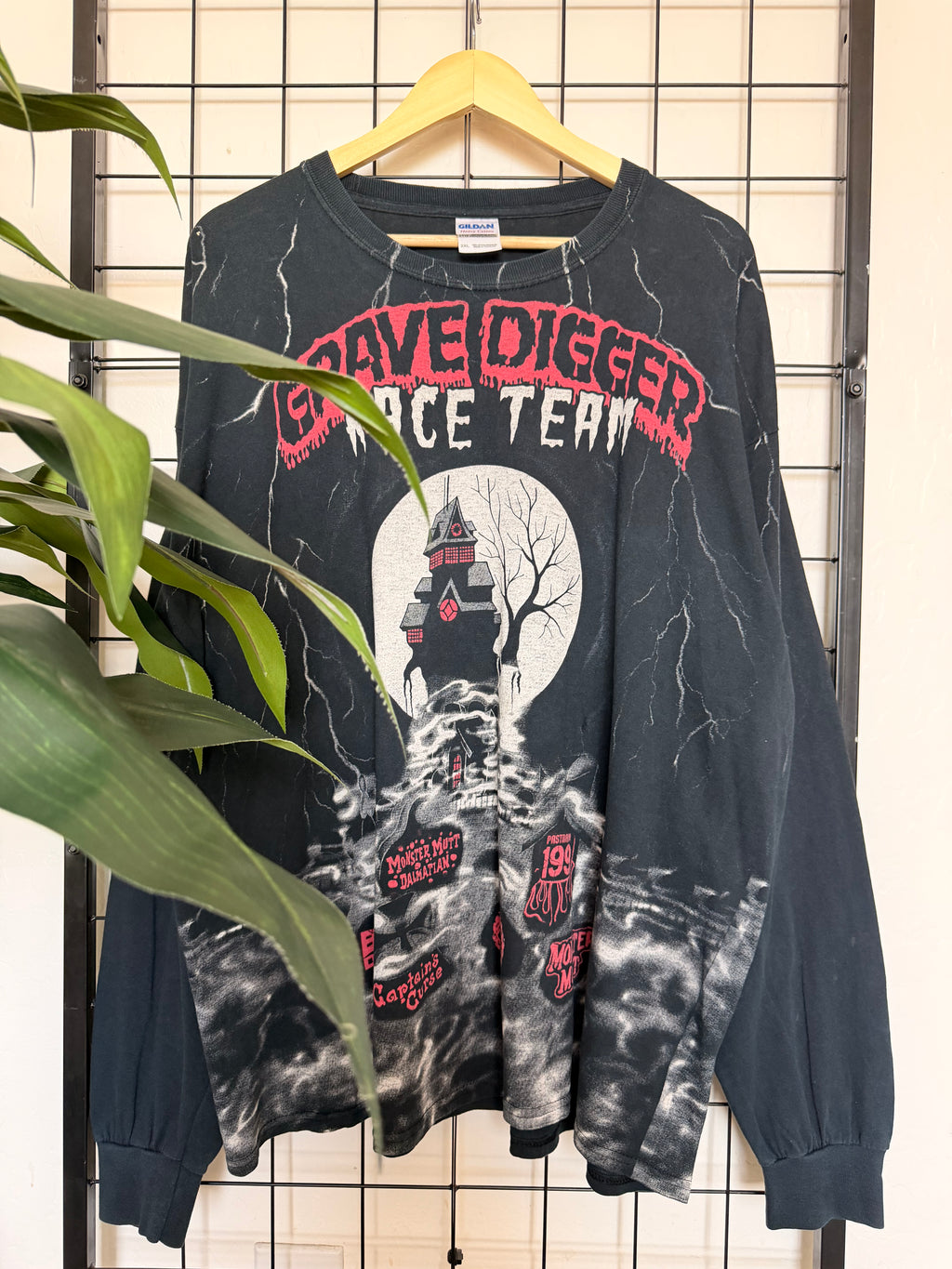 Grave Digger race team AOP long sleeve tee - 2XL