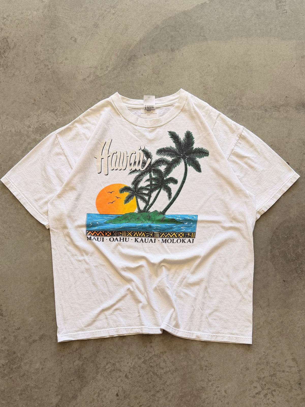Hawaii white tee - XL