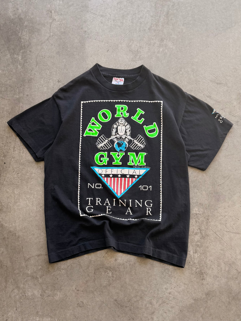90s World Gym tee - M