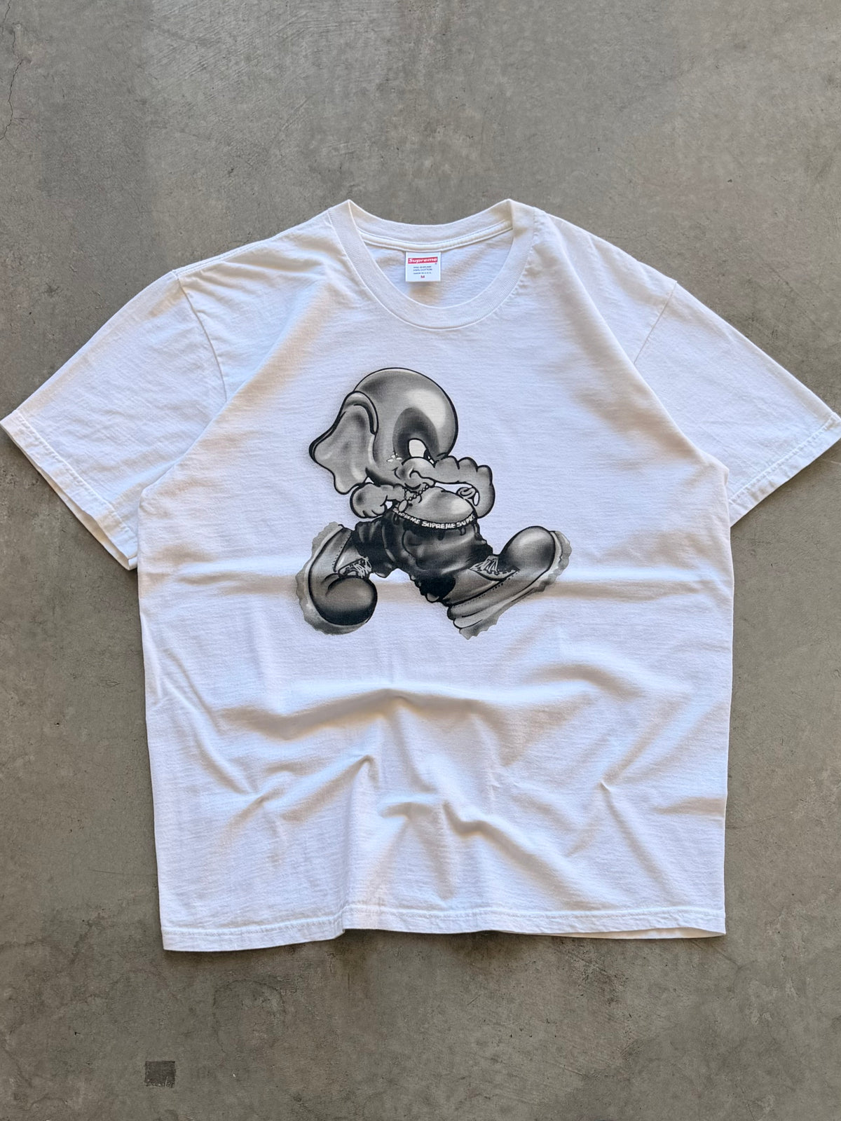 Supreme elephant SS 22 white tee - M