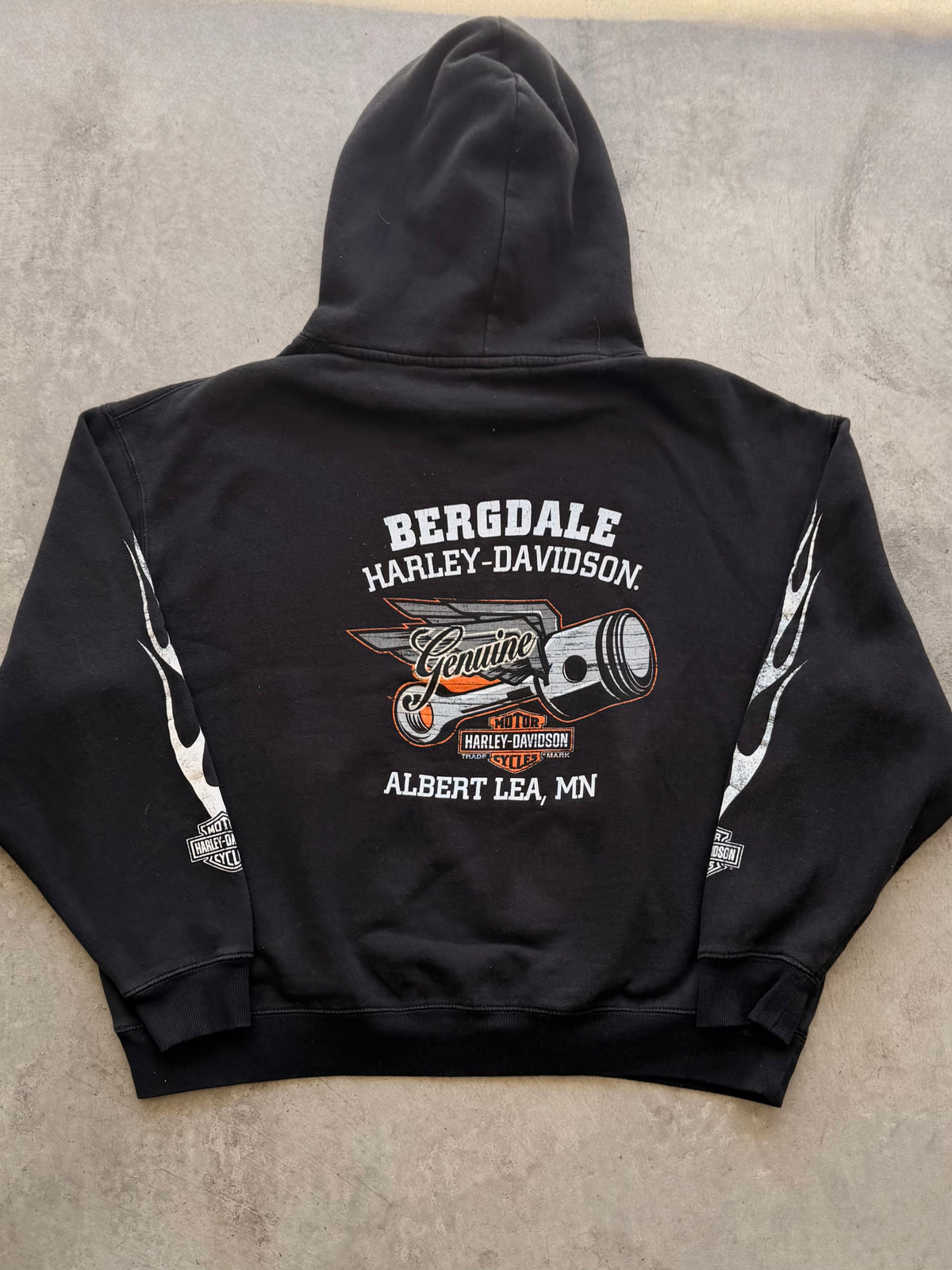 Harley Davidson black hoodie - 2XL