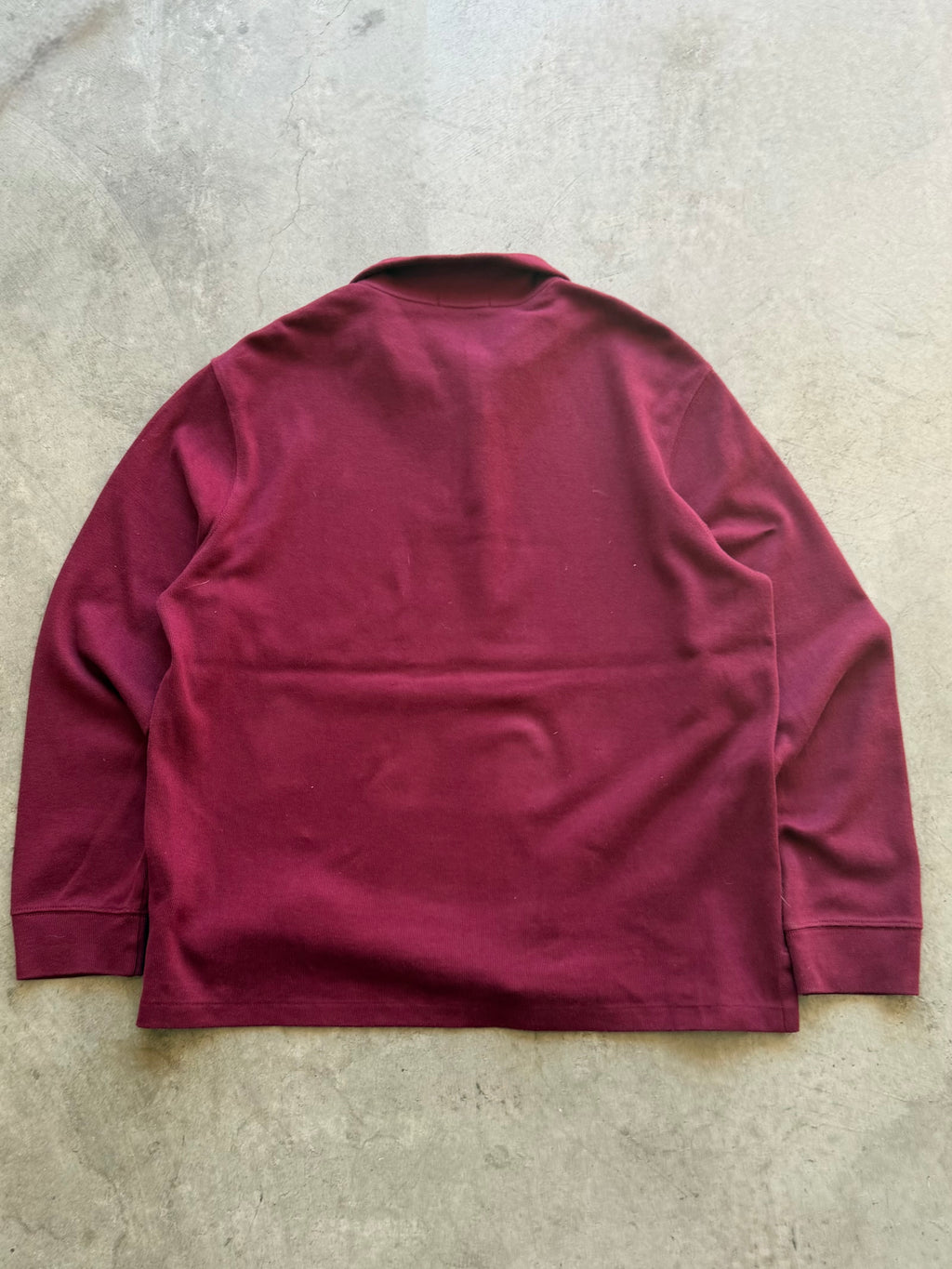 Polo maroon quarter zip - L