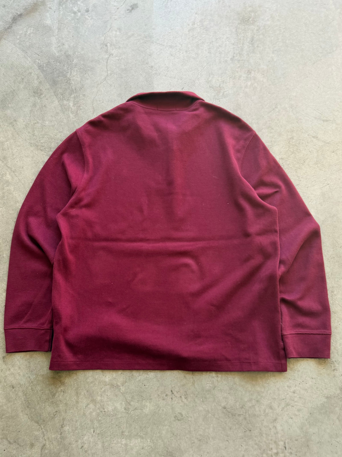 Polo maroon quarter zip - L