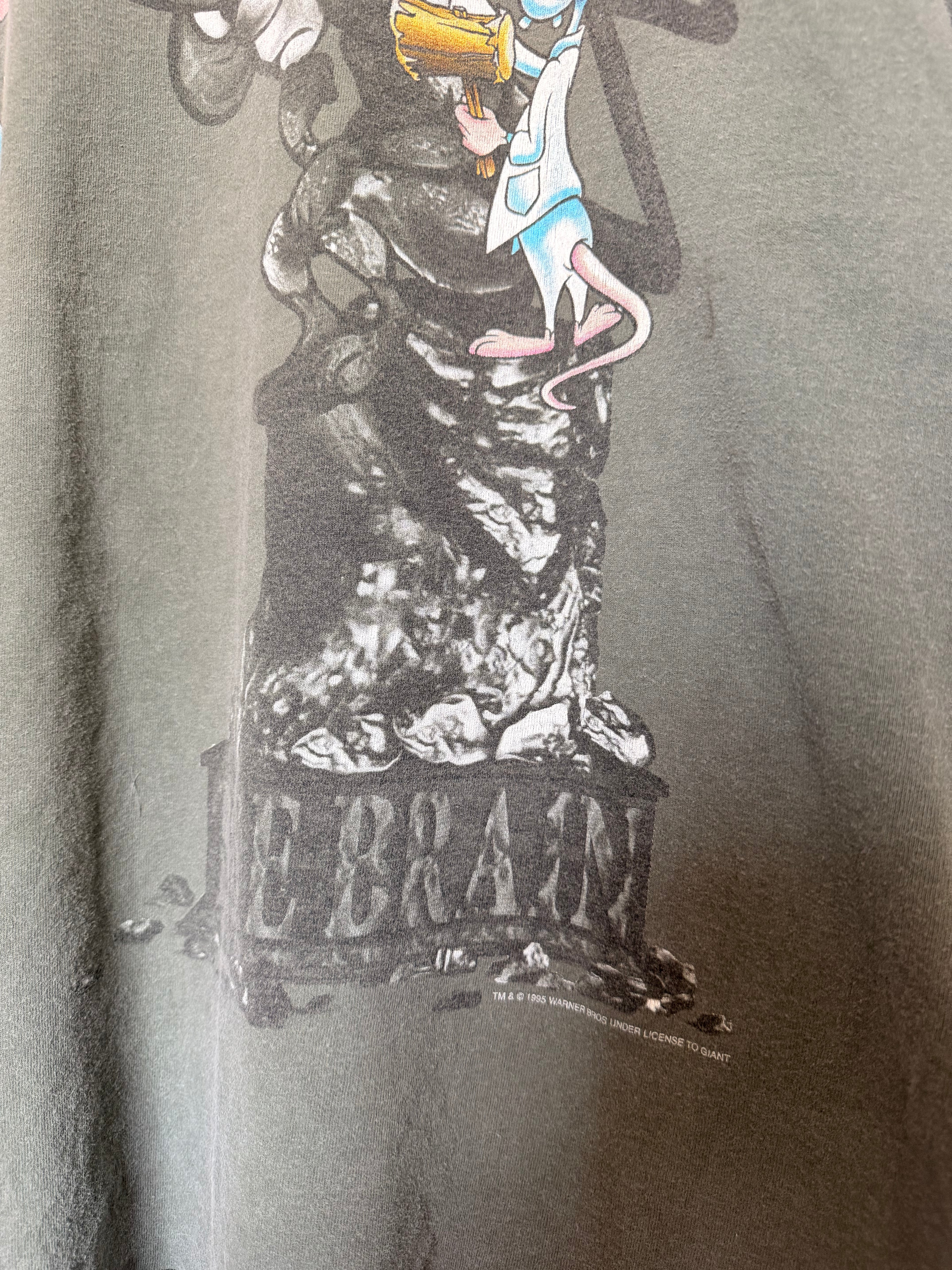 1995 Pinky and Brain sculpting tee - XL
