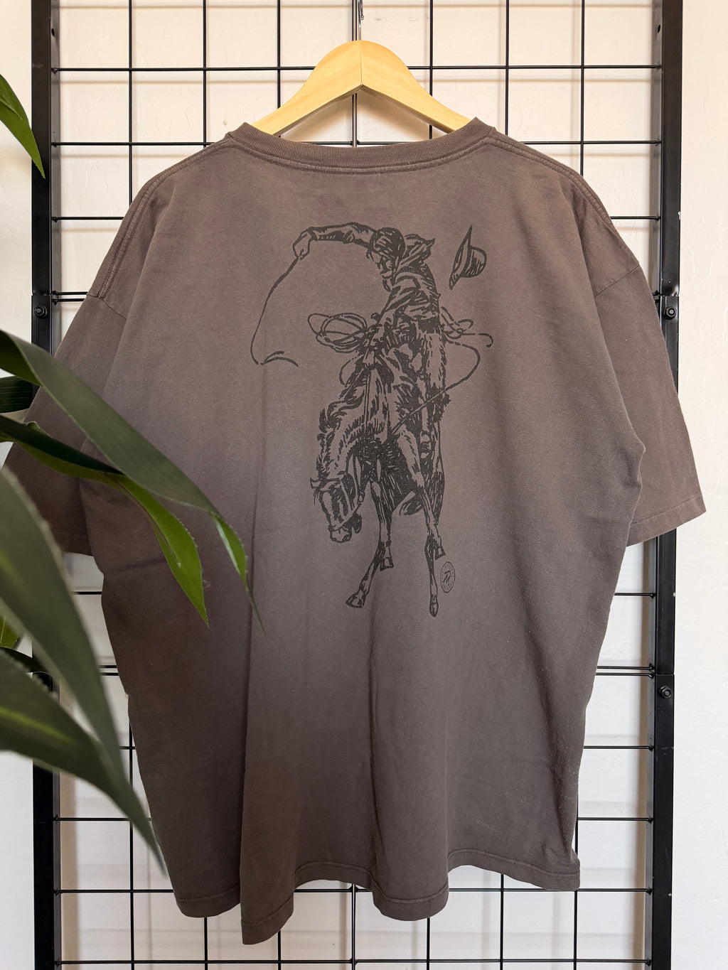90s Marlboro cowboy brown tee - XL