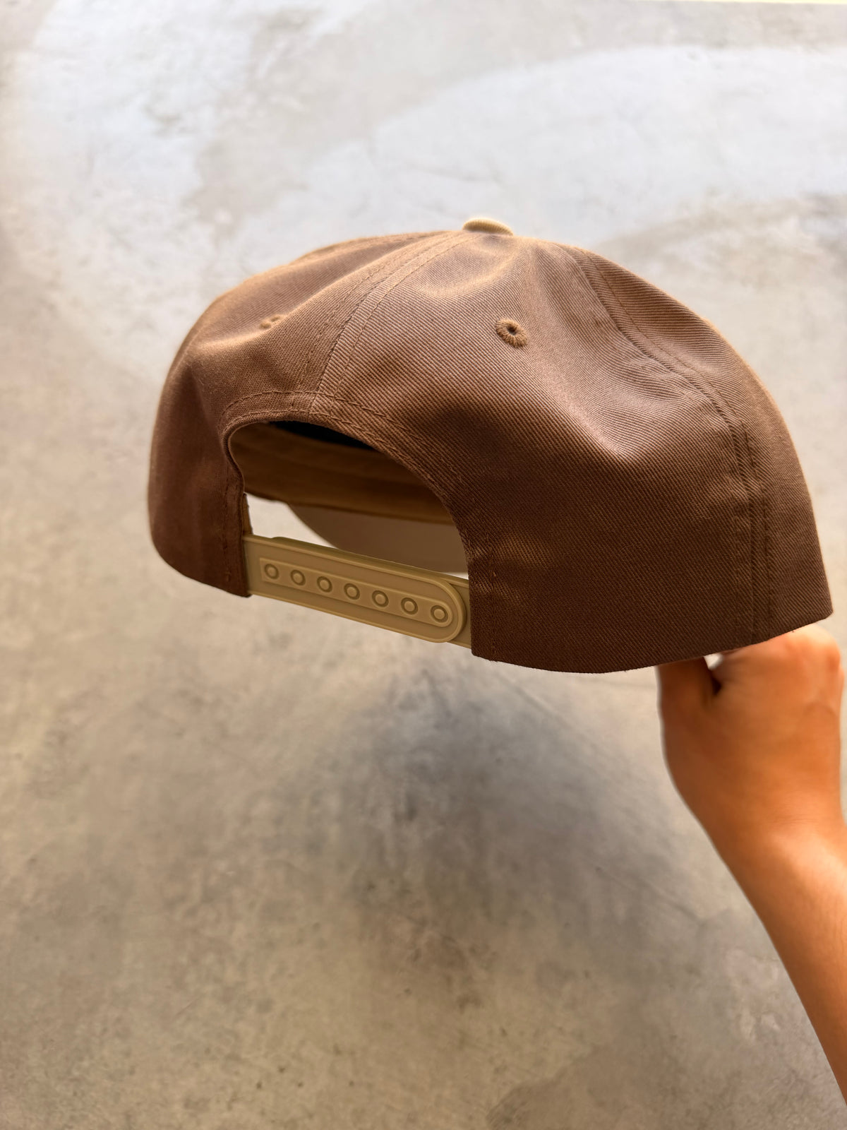 Stussy brown snapback hat