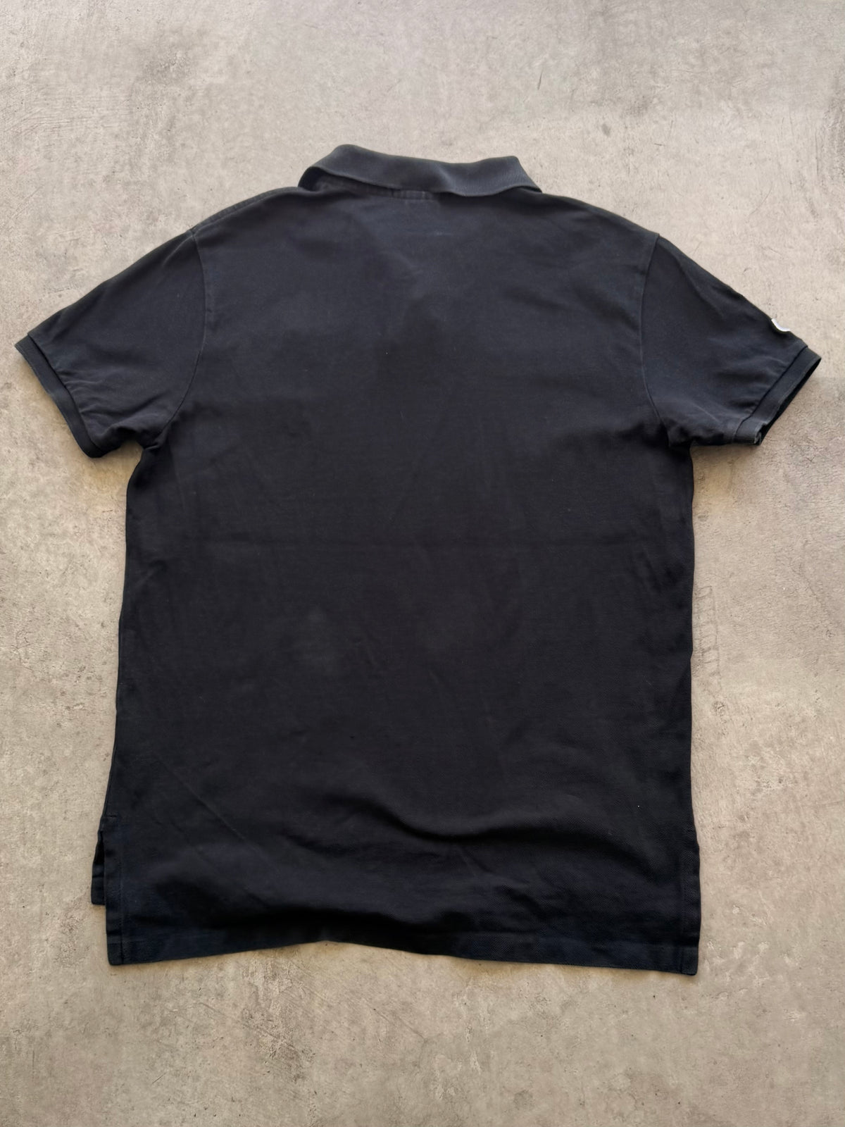 Black big pony logo polo - L
