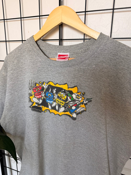 00s Short's doh doh grey tee - L