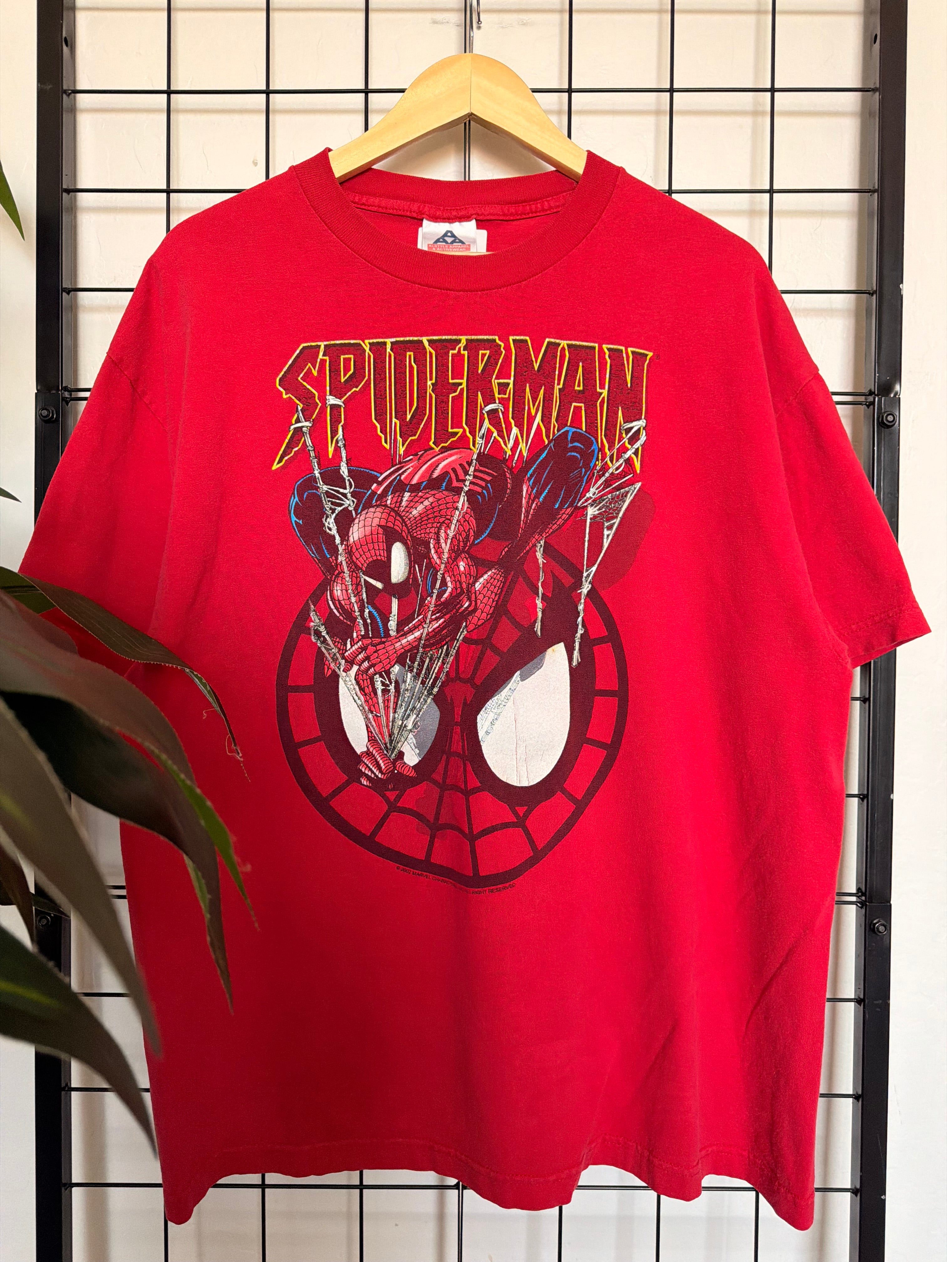 Spiderman 2002 red tee - XL