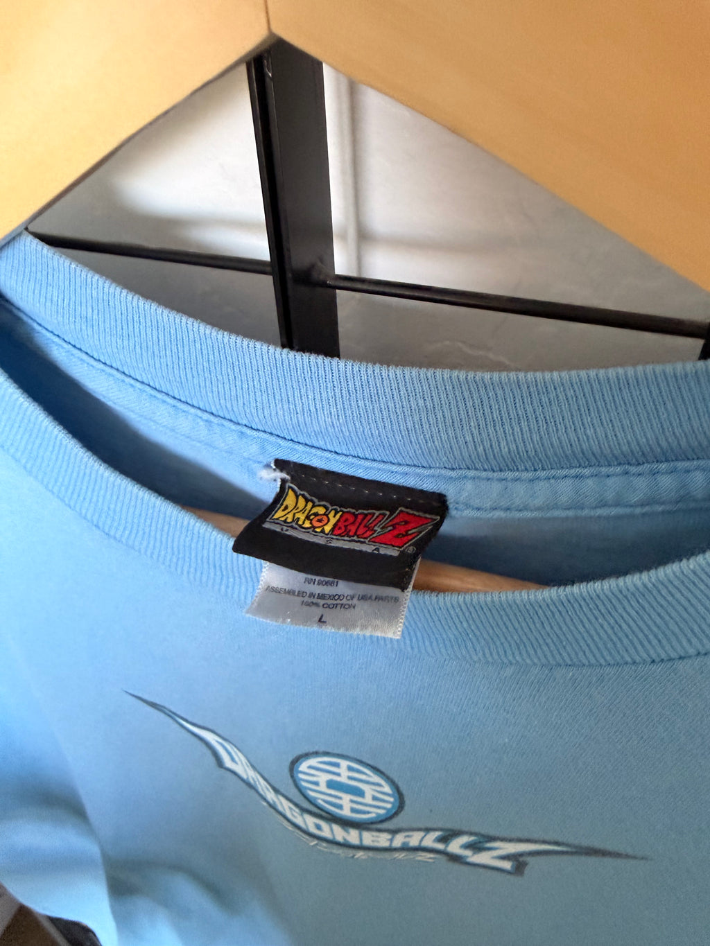 2002 Dragon Ball Z Goku blue tee - L