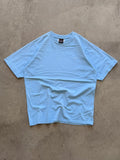 90s light blue nike tee - M