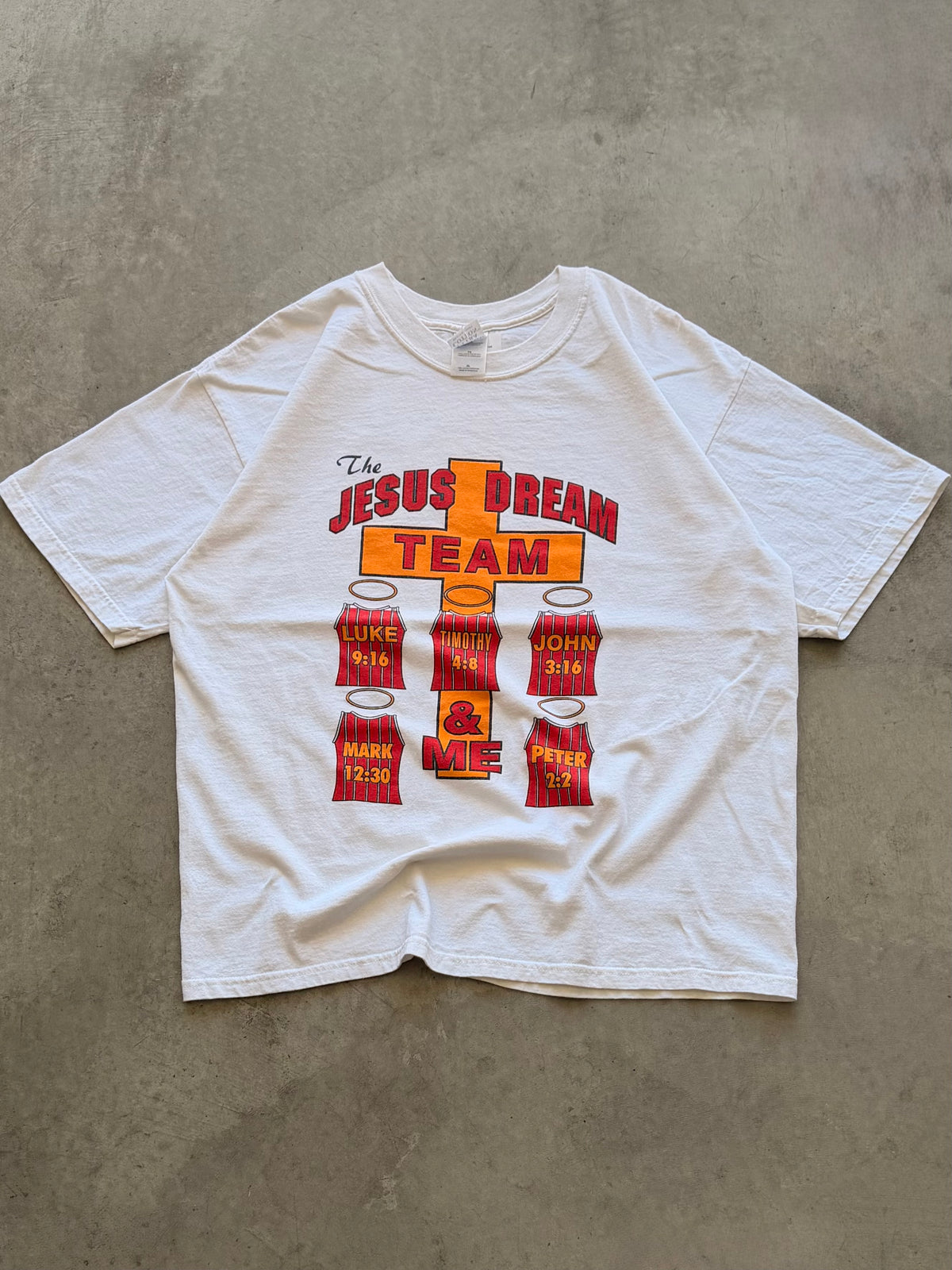 Jesus dream team white tee - XL