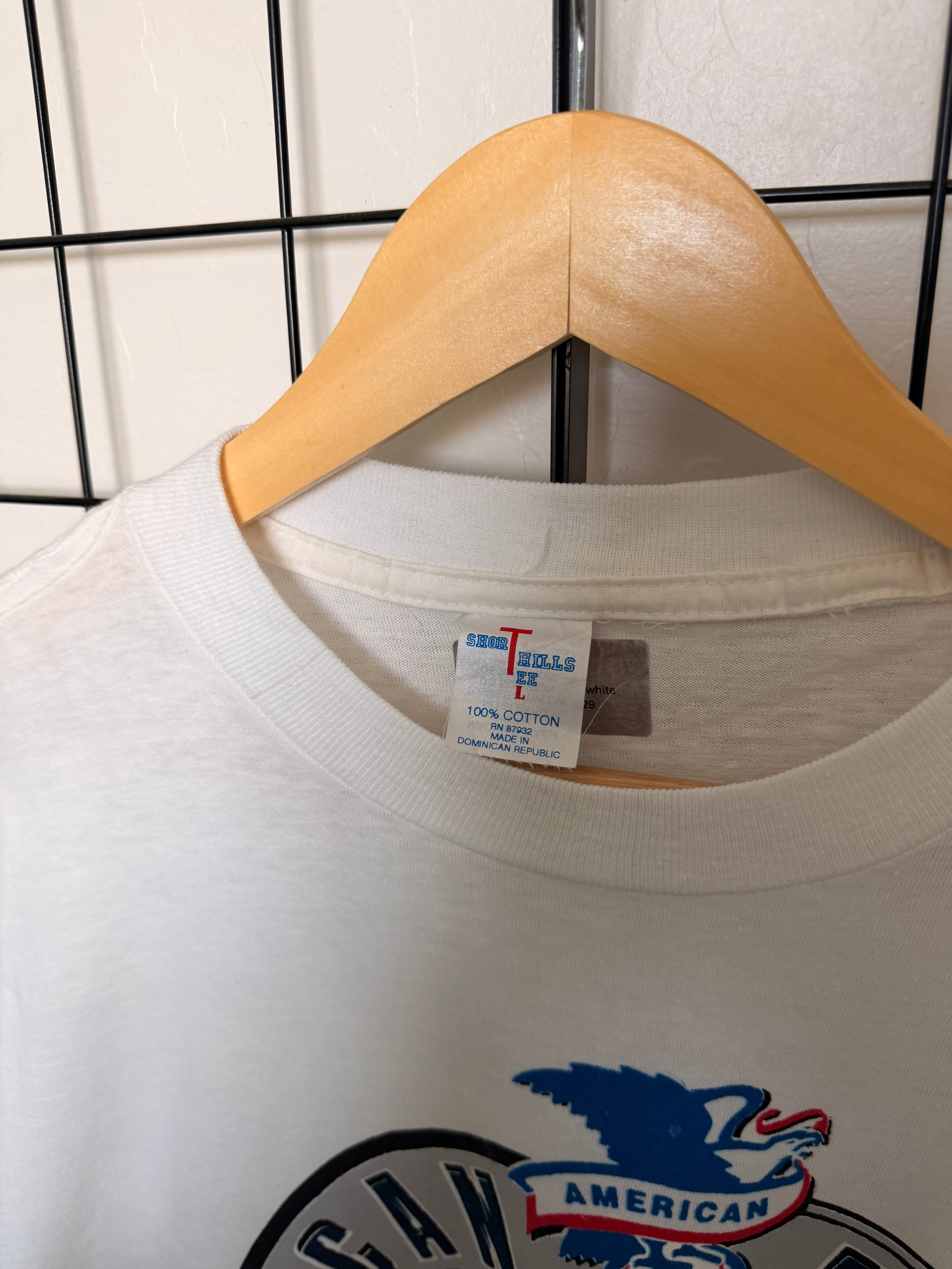 New York Yankees white vintage tee - L