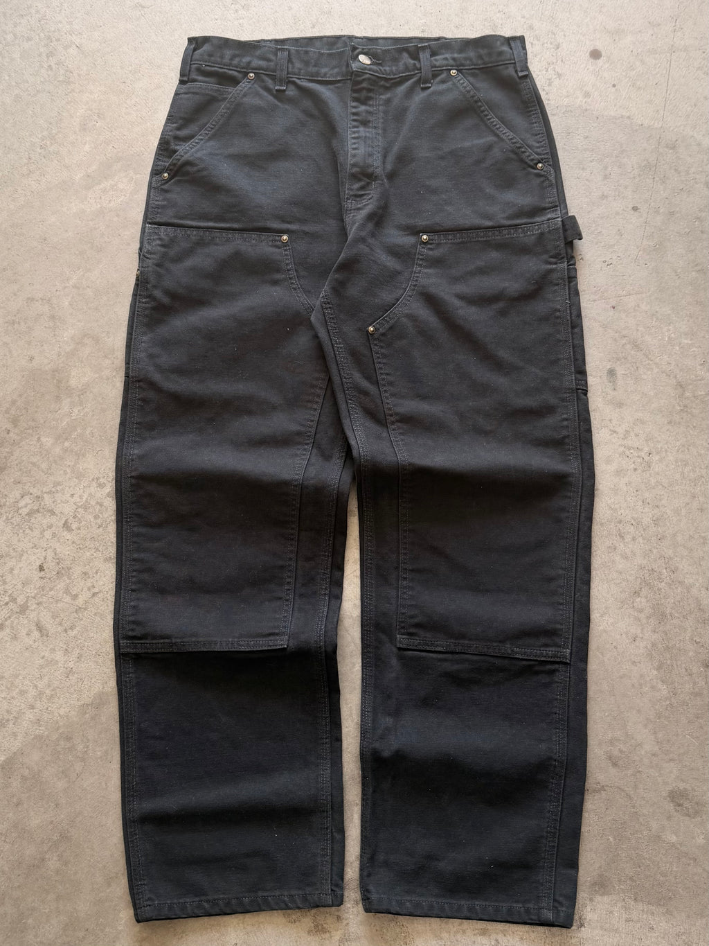 Black Carhartt double knees 34x31