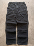 Black Carhartt double knees 34x31