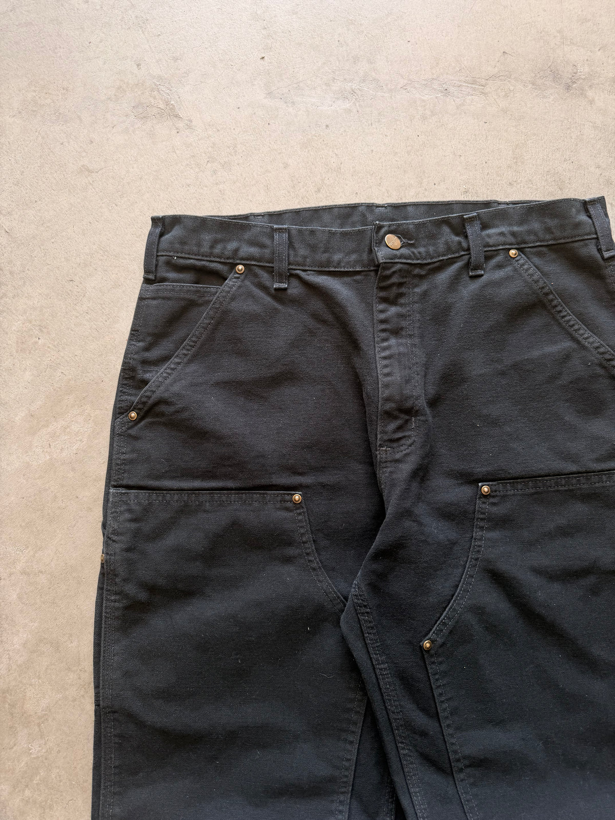Black Carhartt double knees 34x31