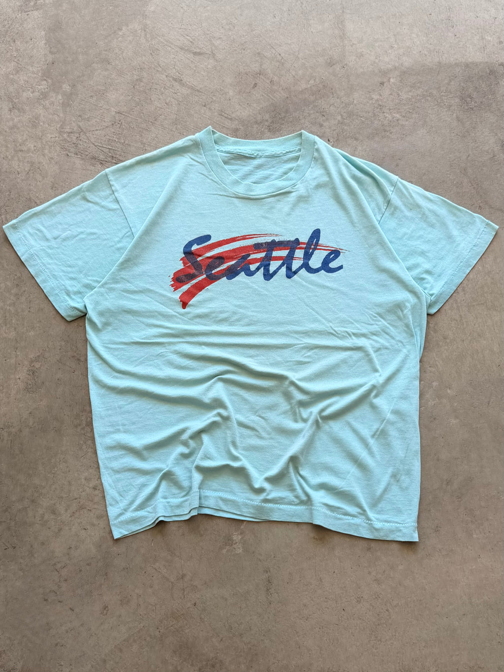 Seattle light blue tee - M