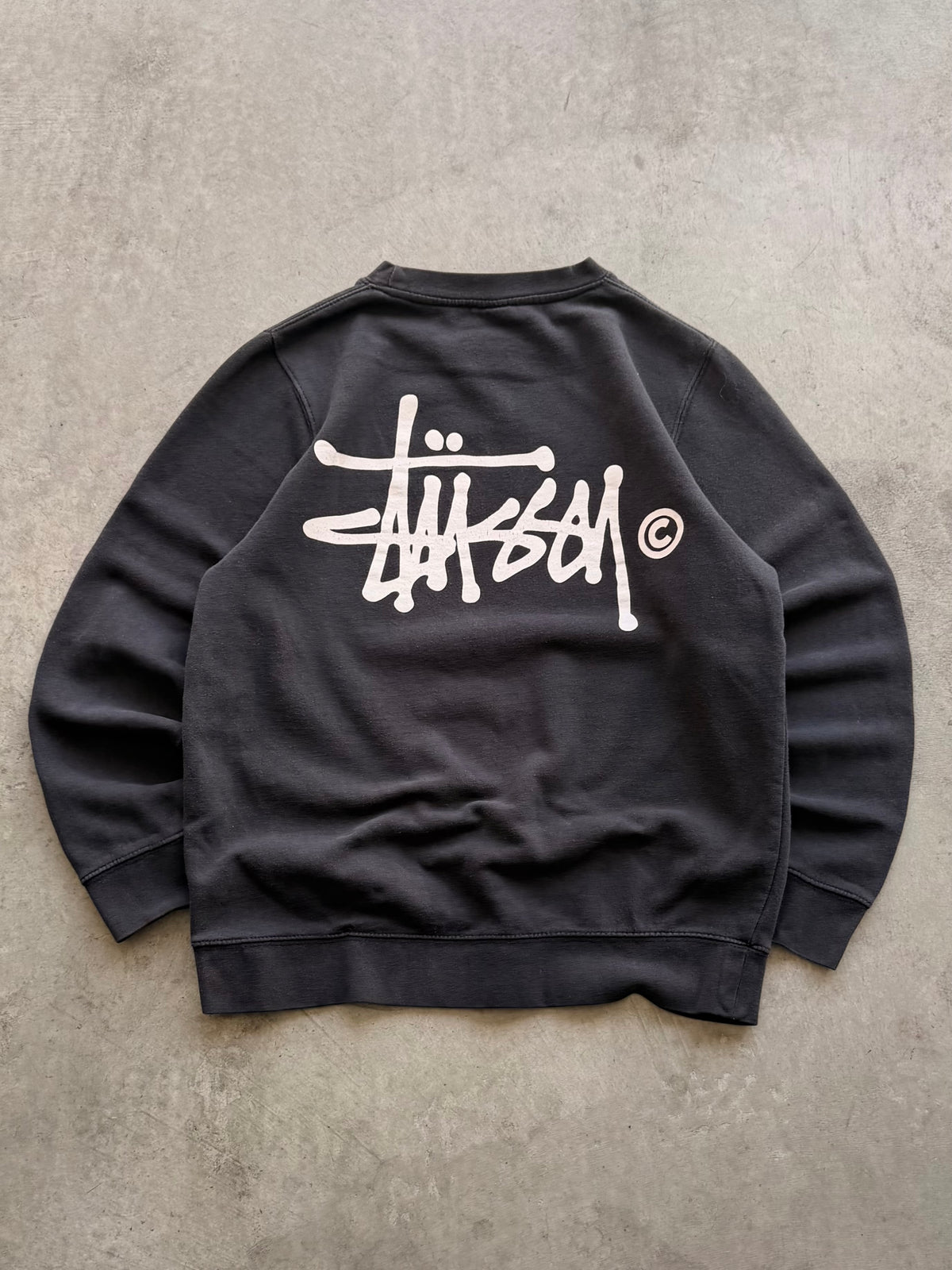 Stussy c black crewneck - M