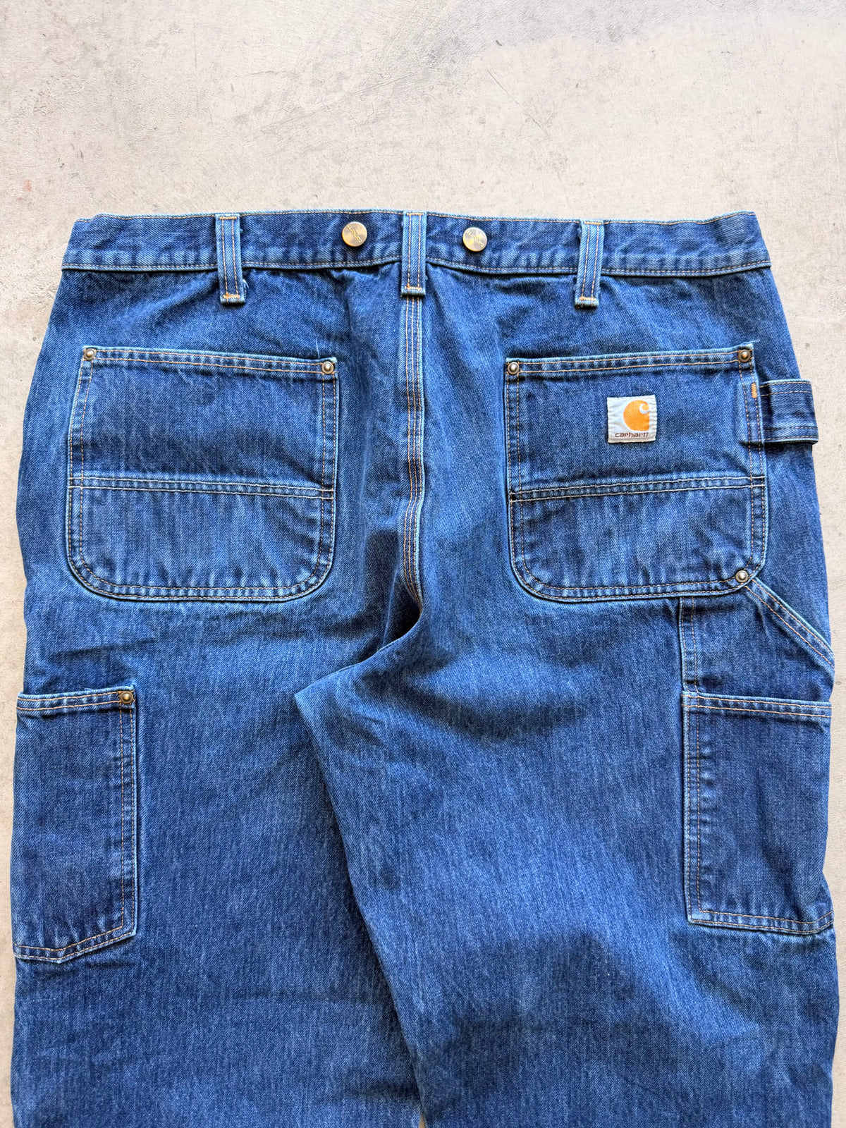 Carhartt dark denim double knees Sz 37