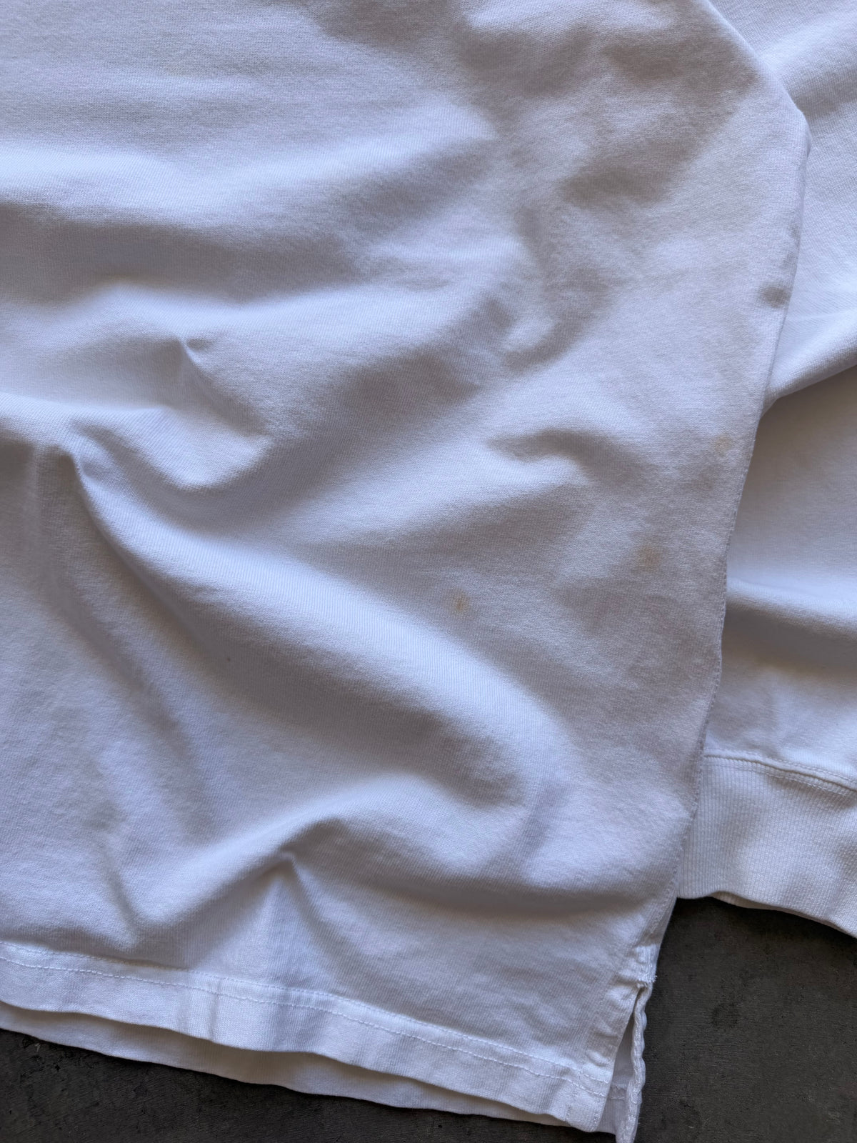 White Polo rugby long sleeve - L