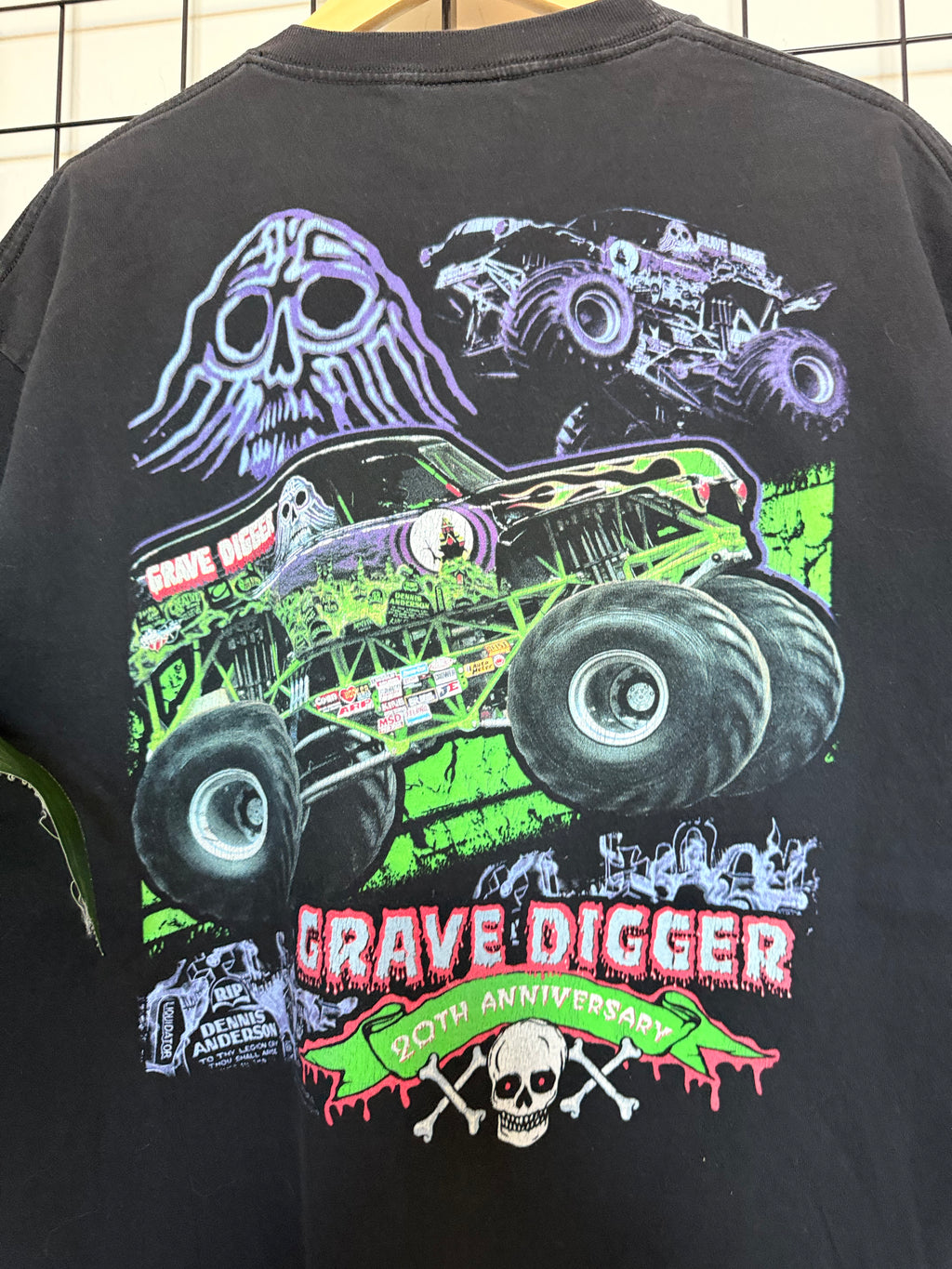 2002 Grave Digger 20th Anniversary tee - XL