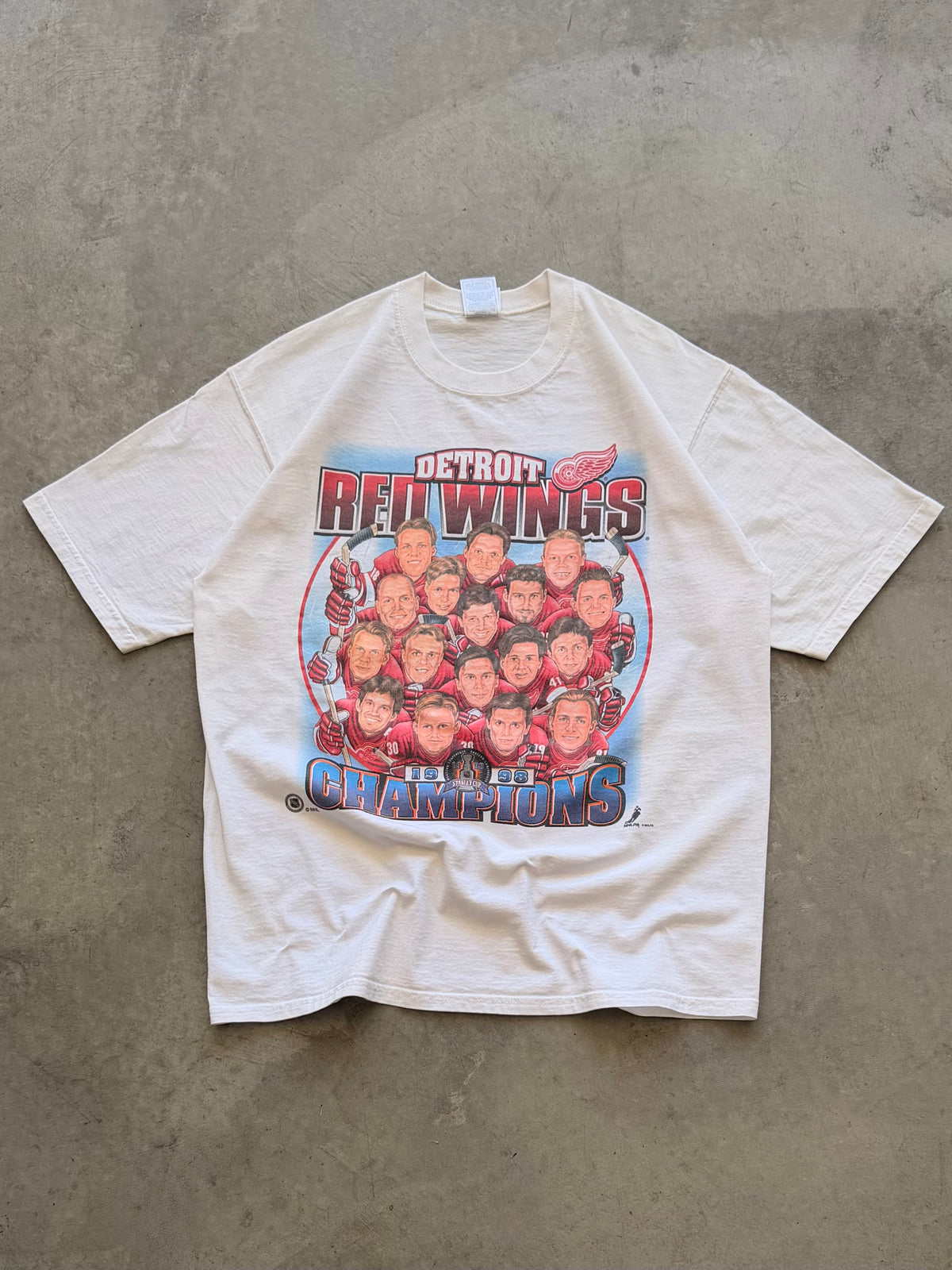 Detroit Red Wings Caricature tee - L