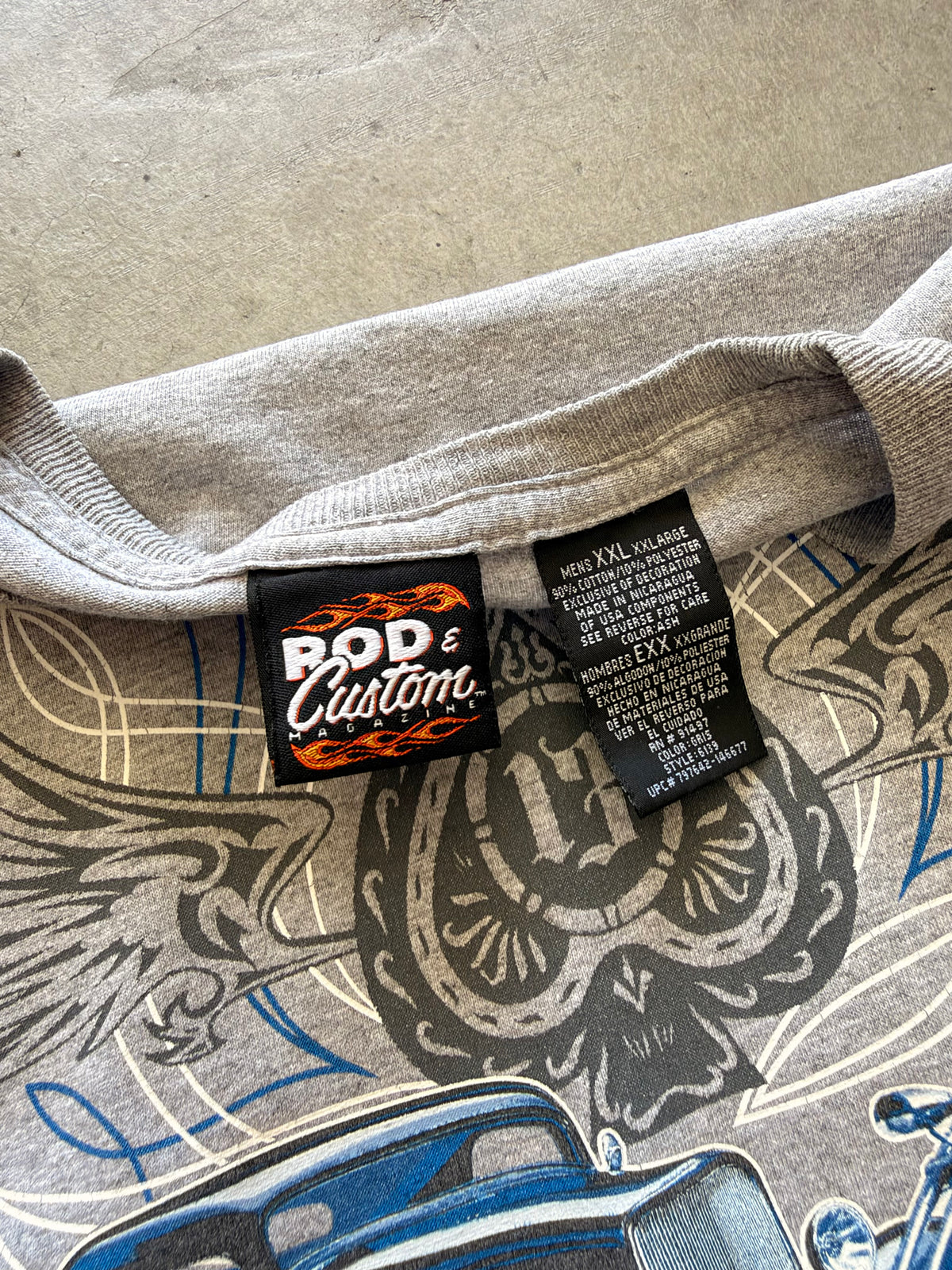 Rod Customs biker long sleeve - 2XL