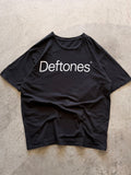 Deftones black modern tee - L