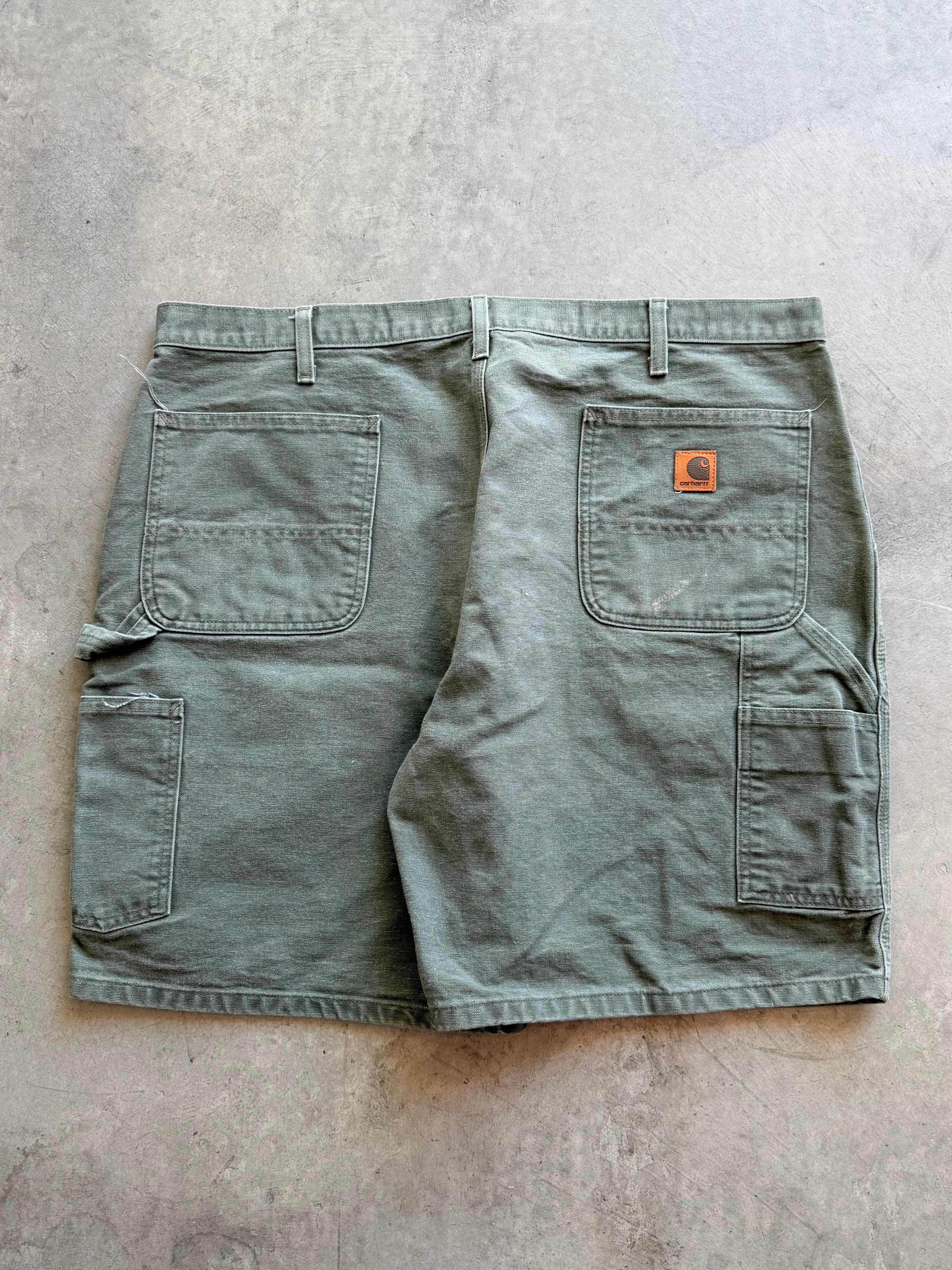 Carhartt Moss Green carpenter shorts Sz 40