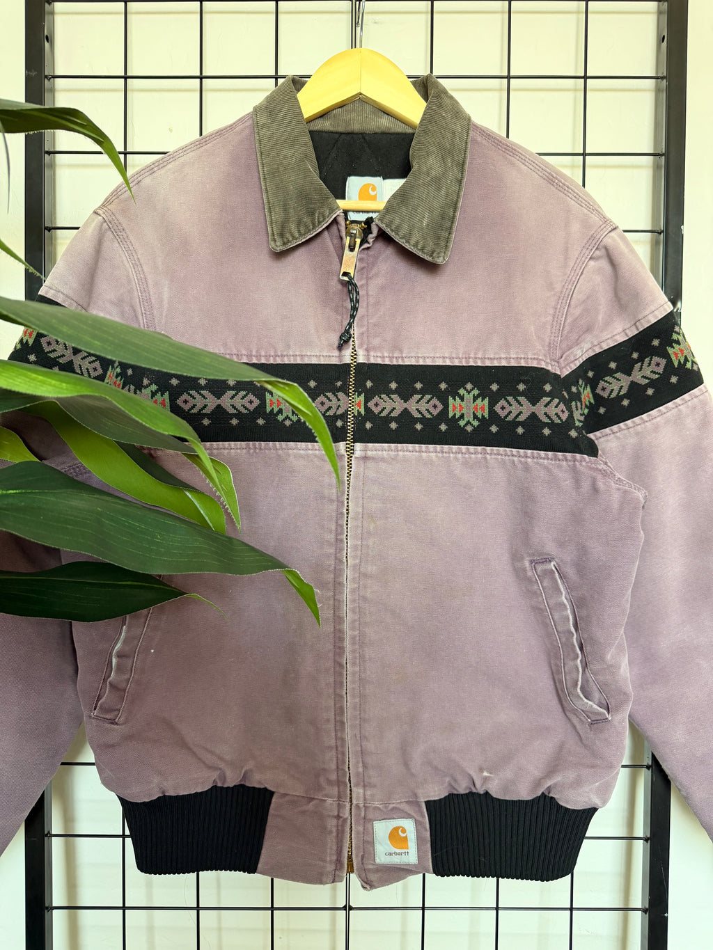 90s Carhartt santa fe purple Aztec jacket - L