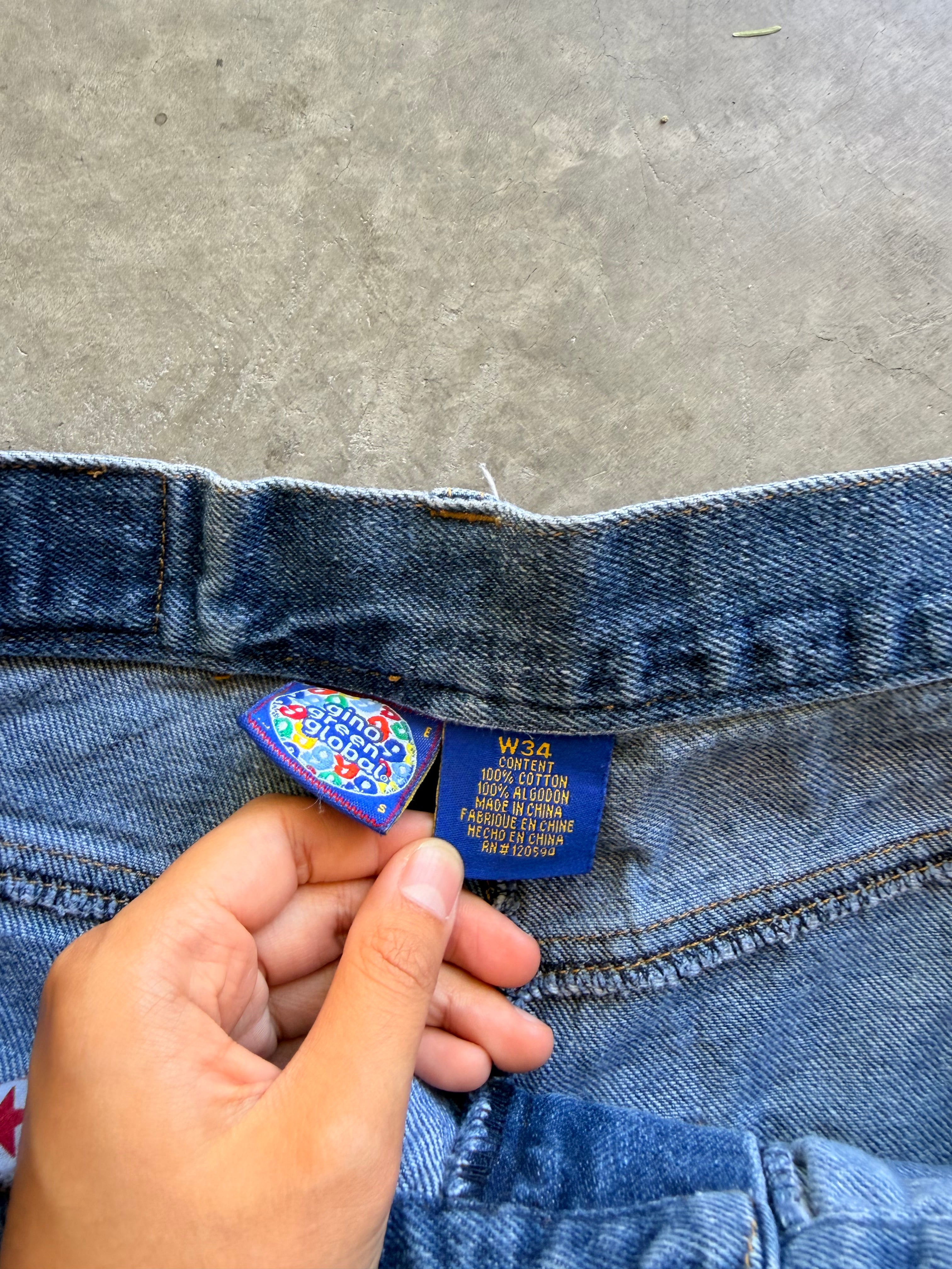 Gino Green Global jorts Sz 34