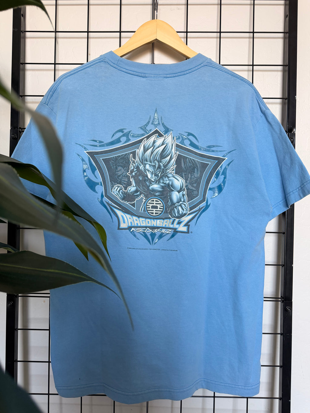 2002 Dragon Ball Z Goku blue tee - L