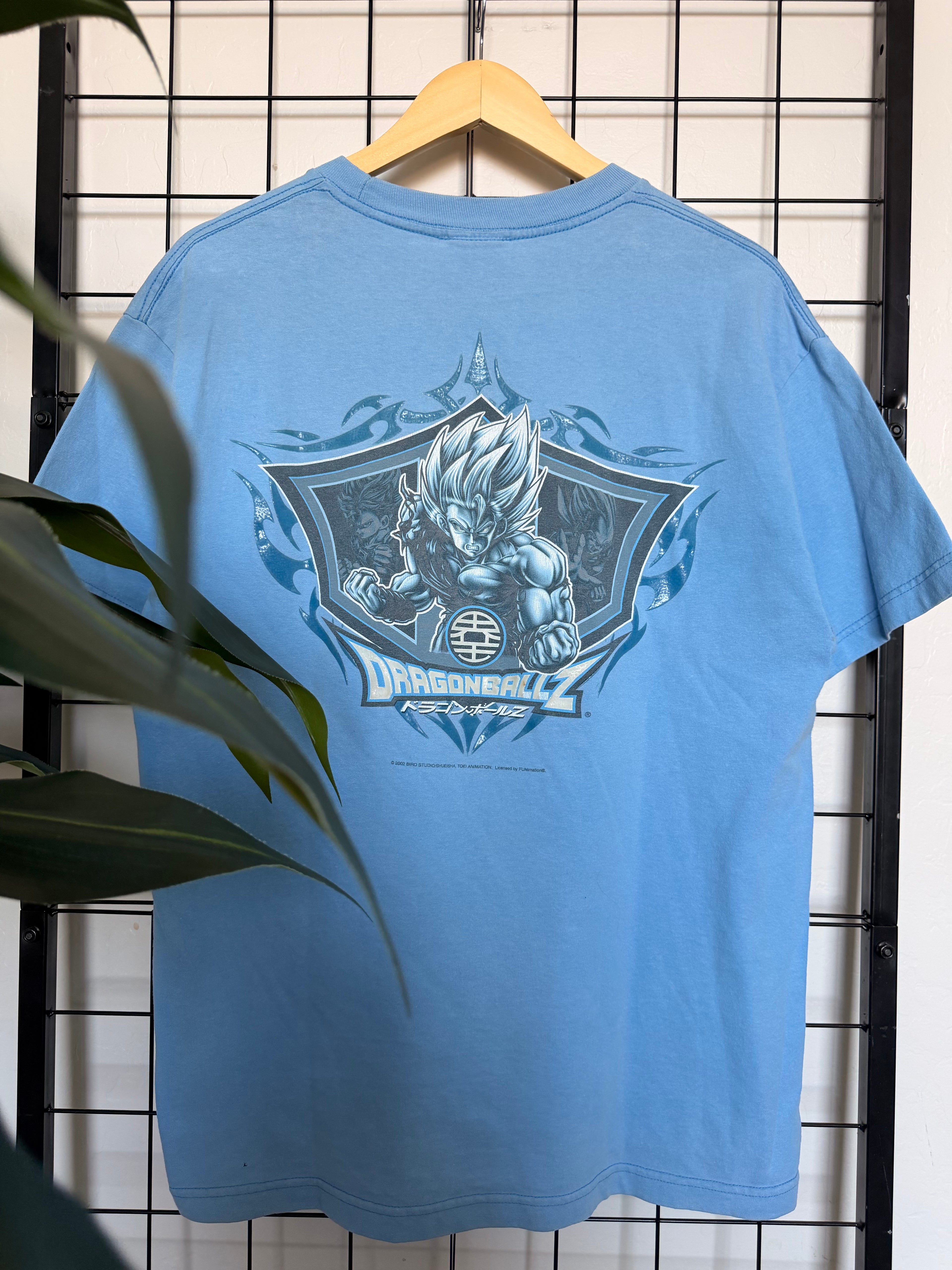2002 Dragon Ball Z Goku blue tee - L